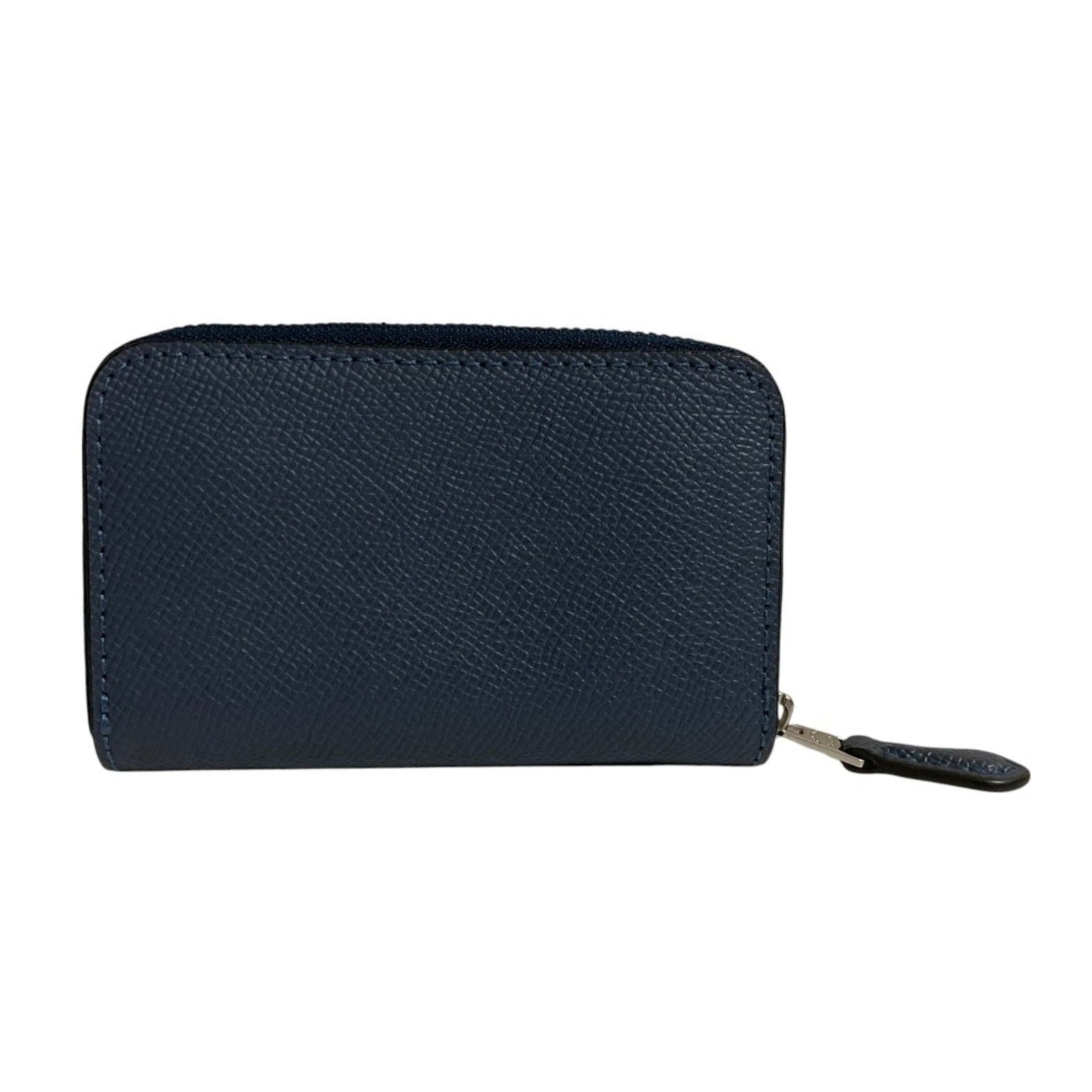 COACH Small Zip Around Card Case, Leather Fragment Case Wallet