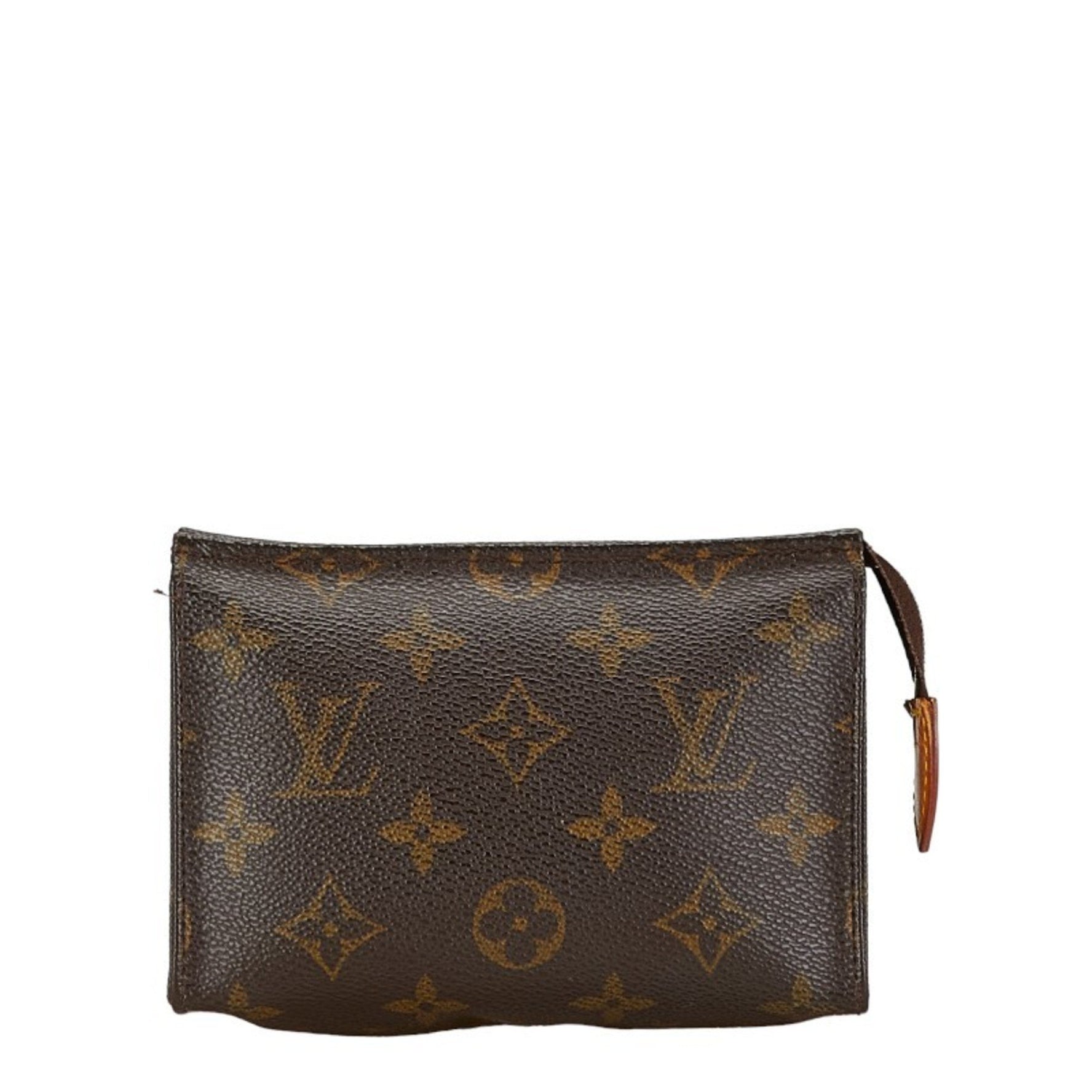 Louis Vuitton Monogram Pochette Toilette 15 Clutch Bag PVC Leather