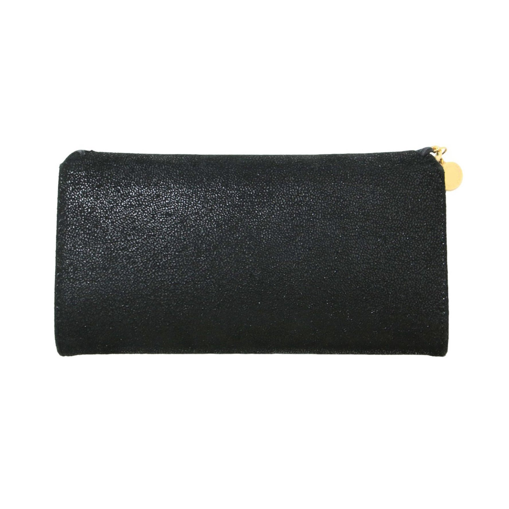 Stella McCartney STELLA McCARTNEY Falabella Flap Long Wallet Chain Black Gold