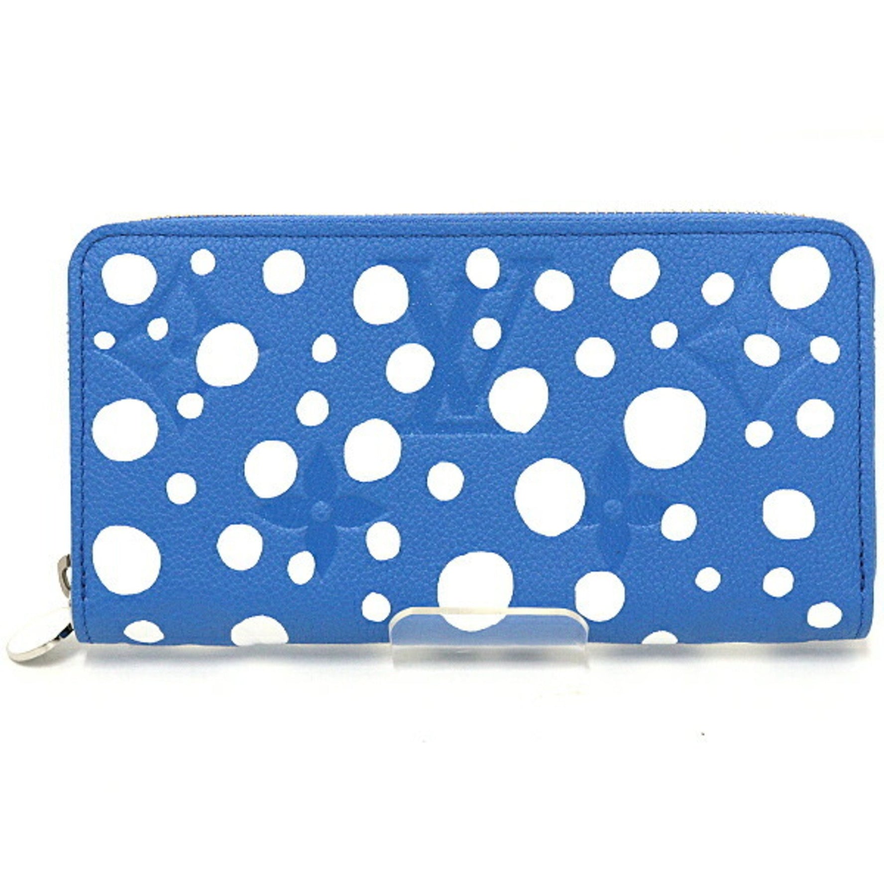 Louis Vuitton LV×YK Zippy Wallet Dot Blue Blanc M81954 Yayoi Kusama