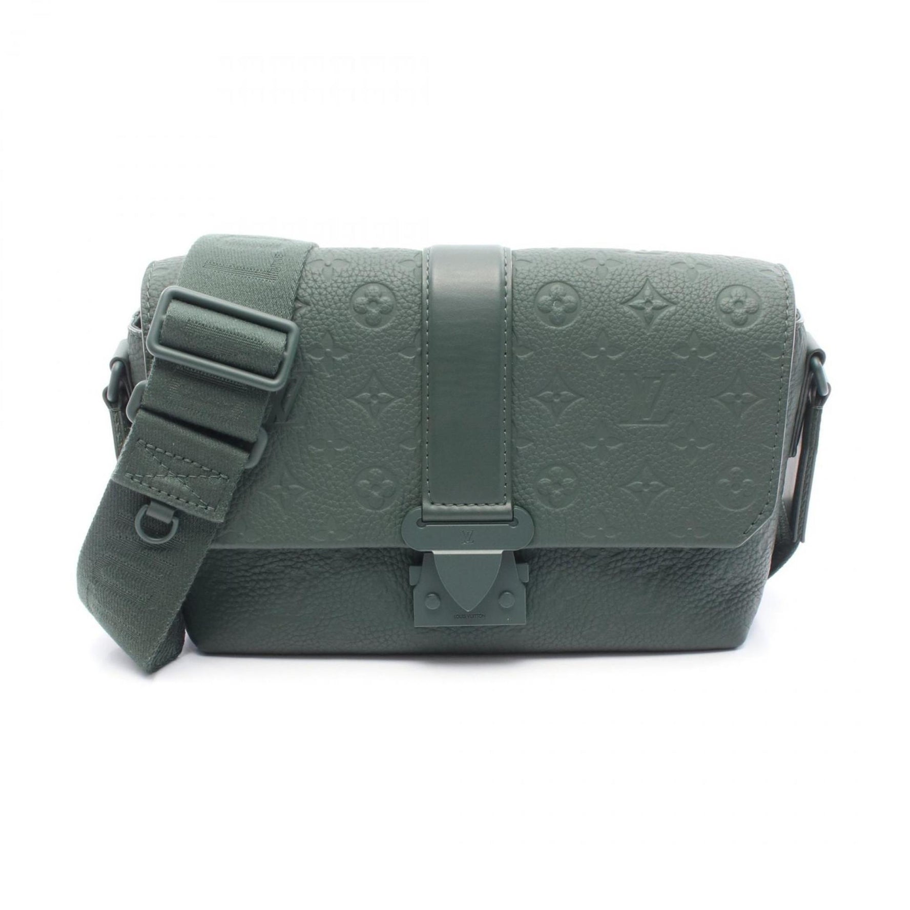 Louis Vuitton LOUIS VUITTON S Cape Monogram Taurillon Shoulder Bag Leather Men's Green M24439