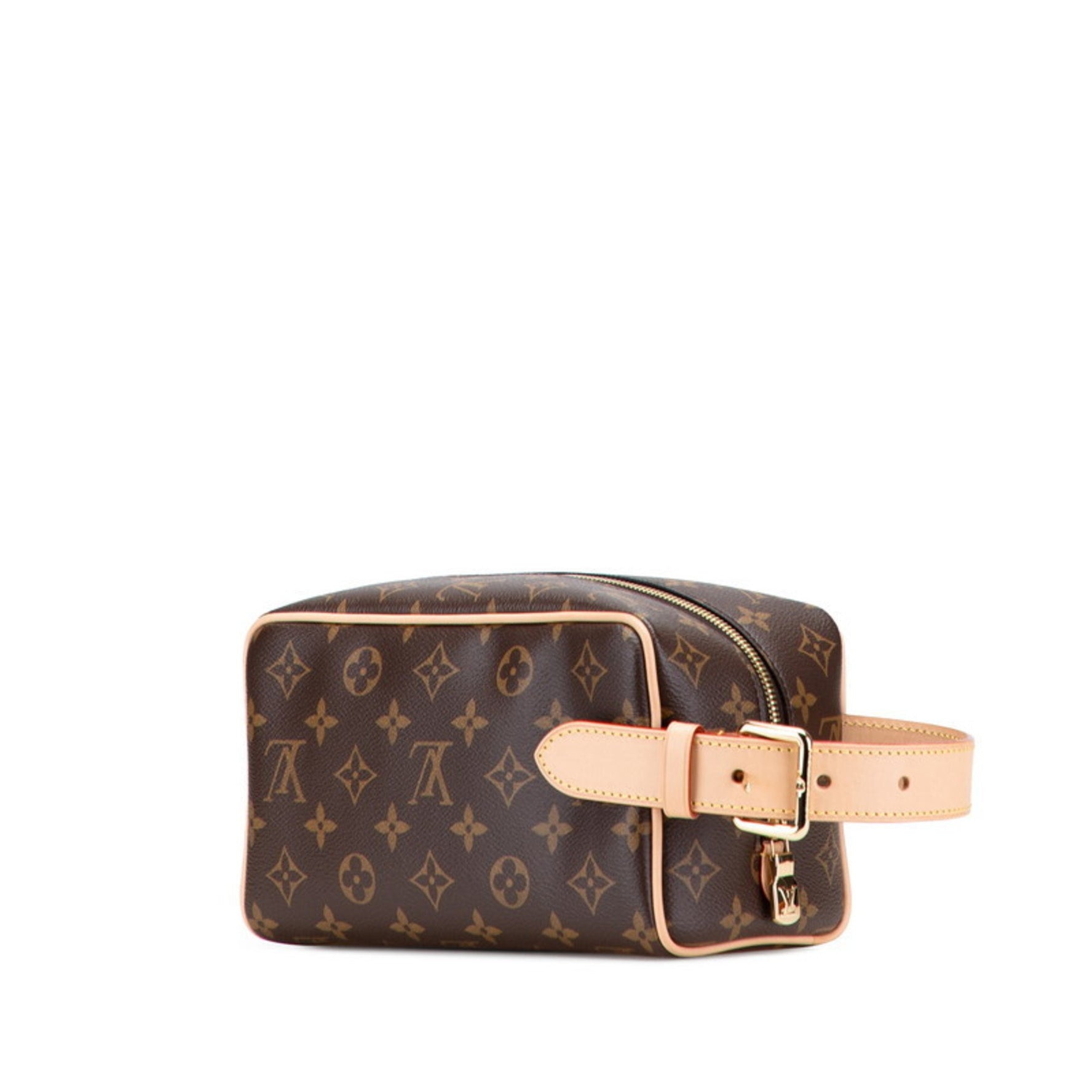 Louis Vuitton Monogram Locker Top Kit Second Bag/Handbag Leather LOUIS VUITTON