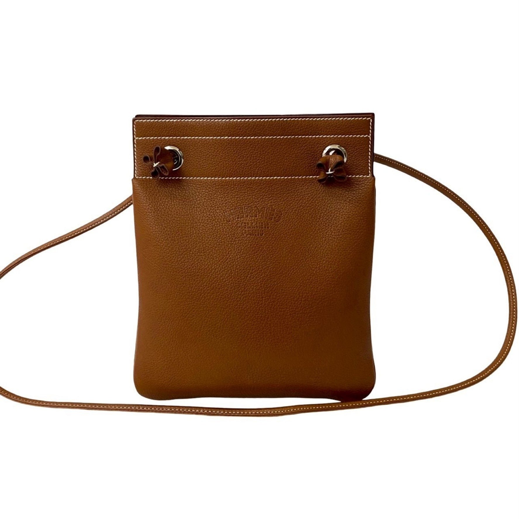 HERMES Aline Mini Vaubarenia Leather Shoulder Bag/Pochette Favre