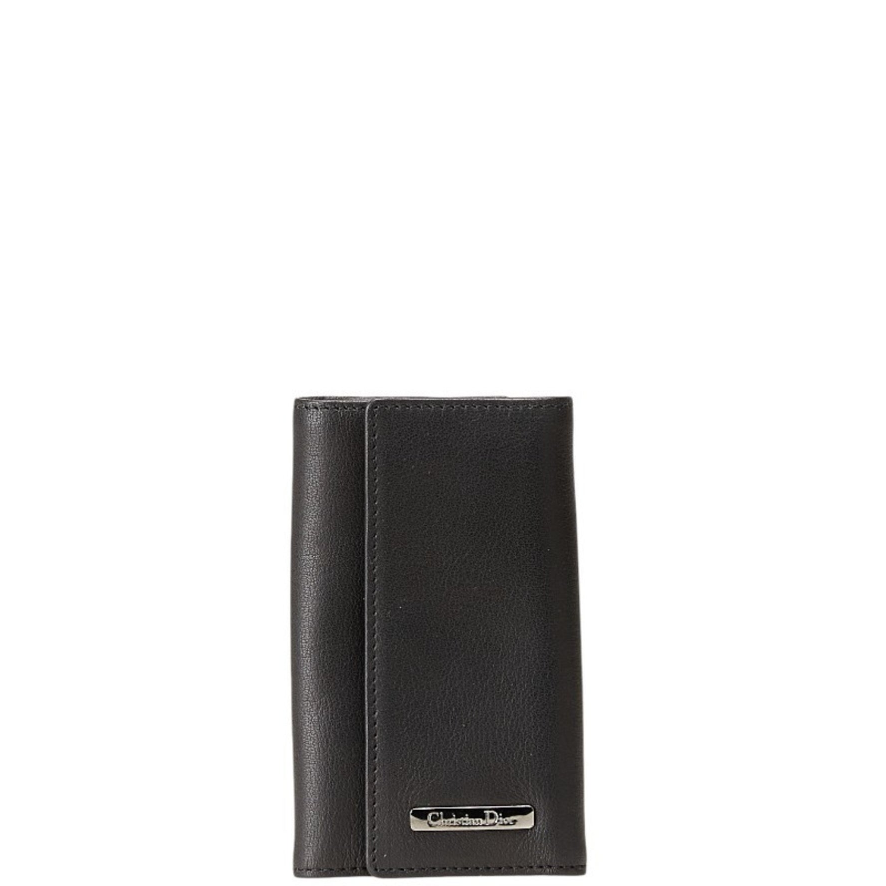 Christian Dior Dior Plate Key Case Leather