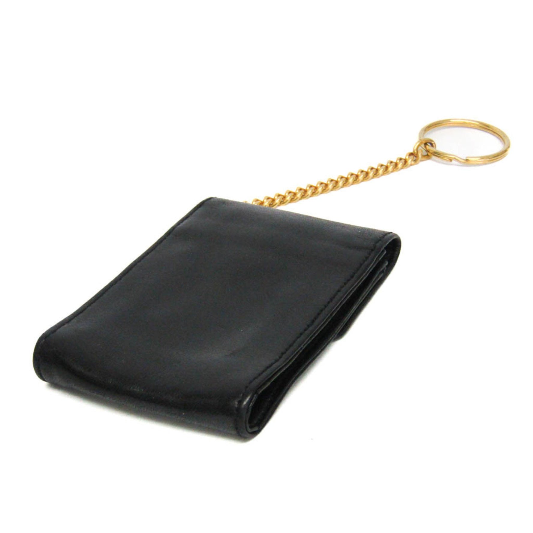 Chanel Cocomark Key Pouch Women's Leather Key Case Black