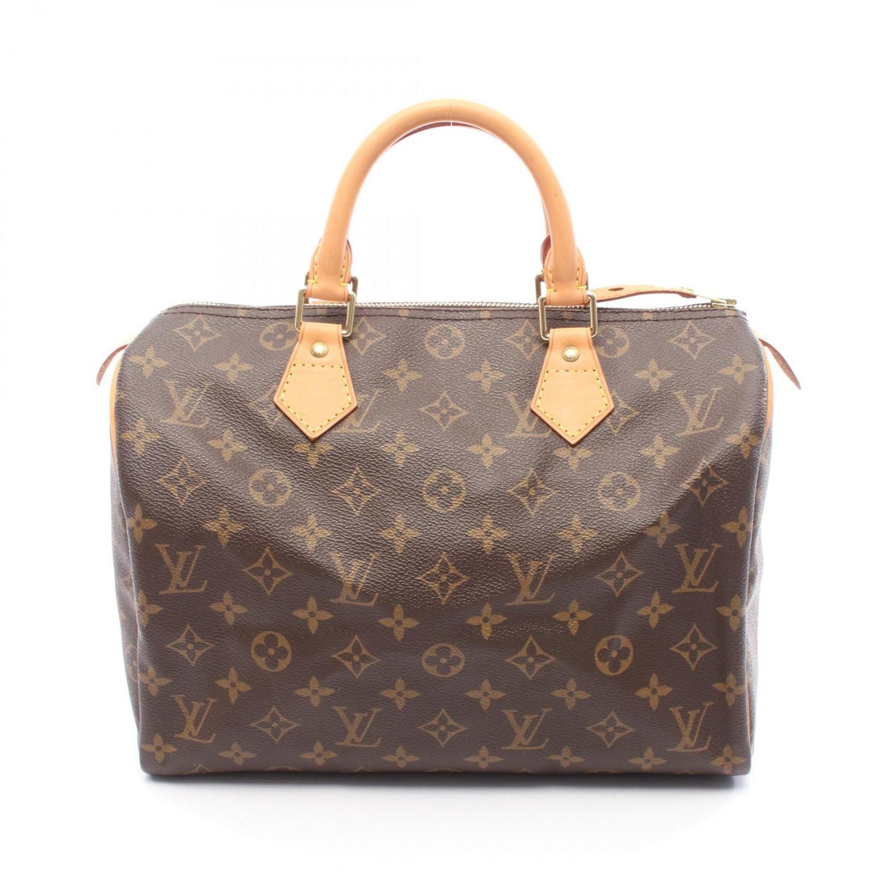 Louis Vuitton Speedy 30 Monogram Handbag, Coated Canvas and Leather
