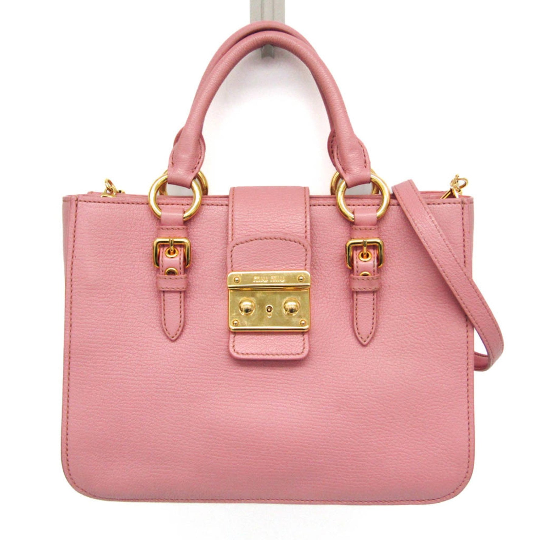 Miu Miu MADRAS Leather Handbag,Shoulder Bag