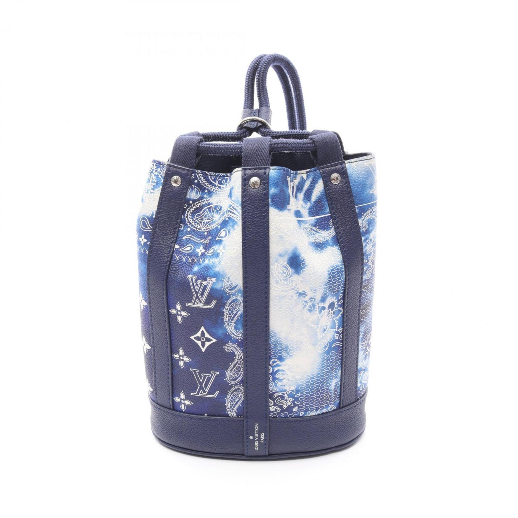 Louis Vuitton Randonne PM Shoulder Bag in Leather and Coated Canvas with Monogram Bandana