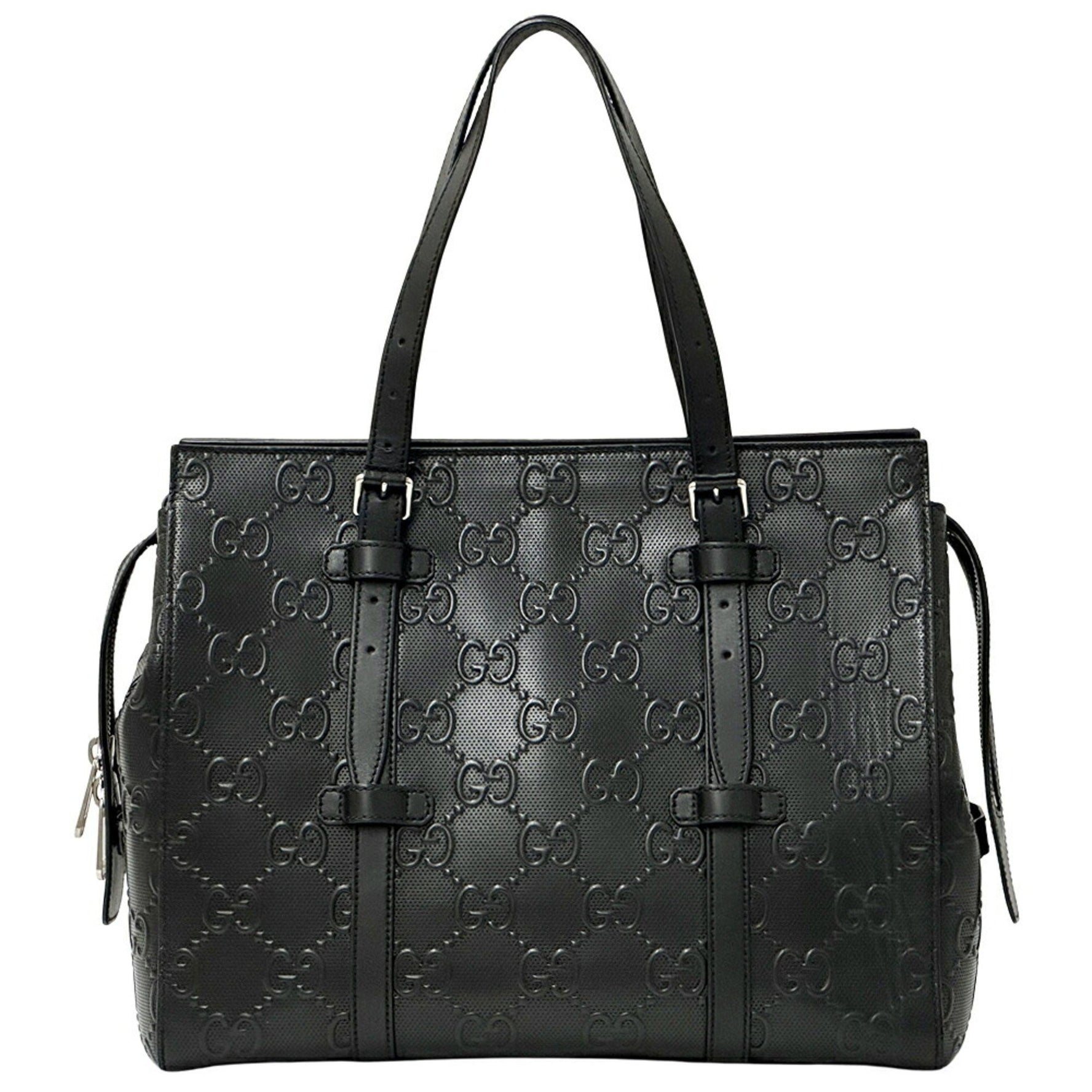 Gucci GG Embossed Tote Bag in Leather