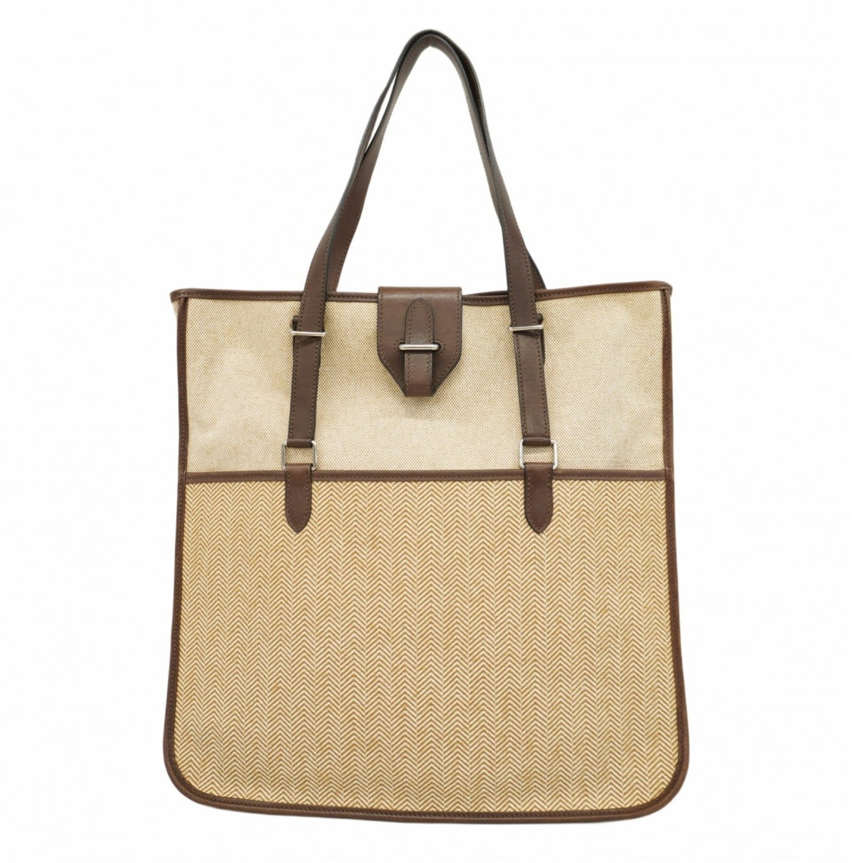Hermes Hermès Sac Jumping Cabas Tote Bag, Canvas, K Stamp