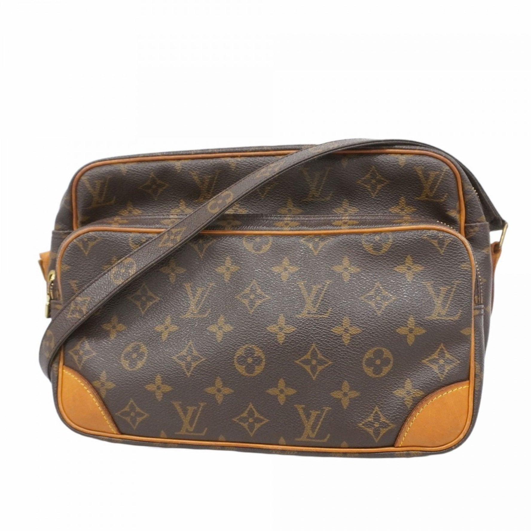 Louis Vuitton Monogram Nile Shoulder Bag M45244 Brown Women's