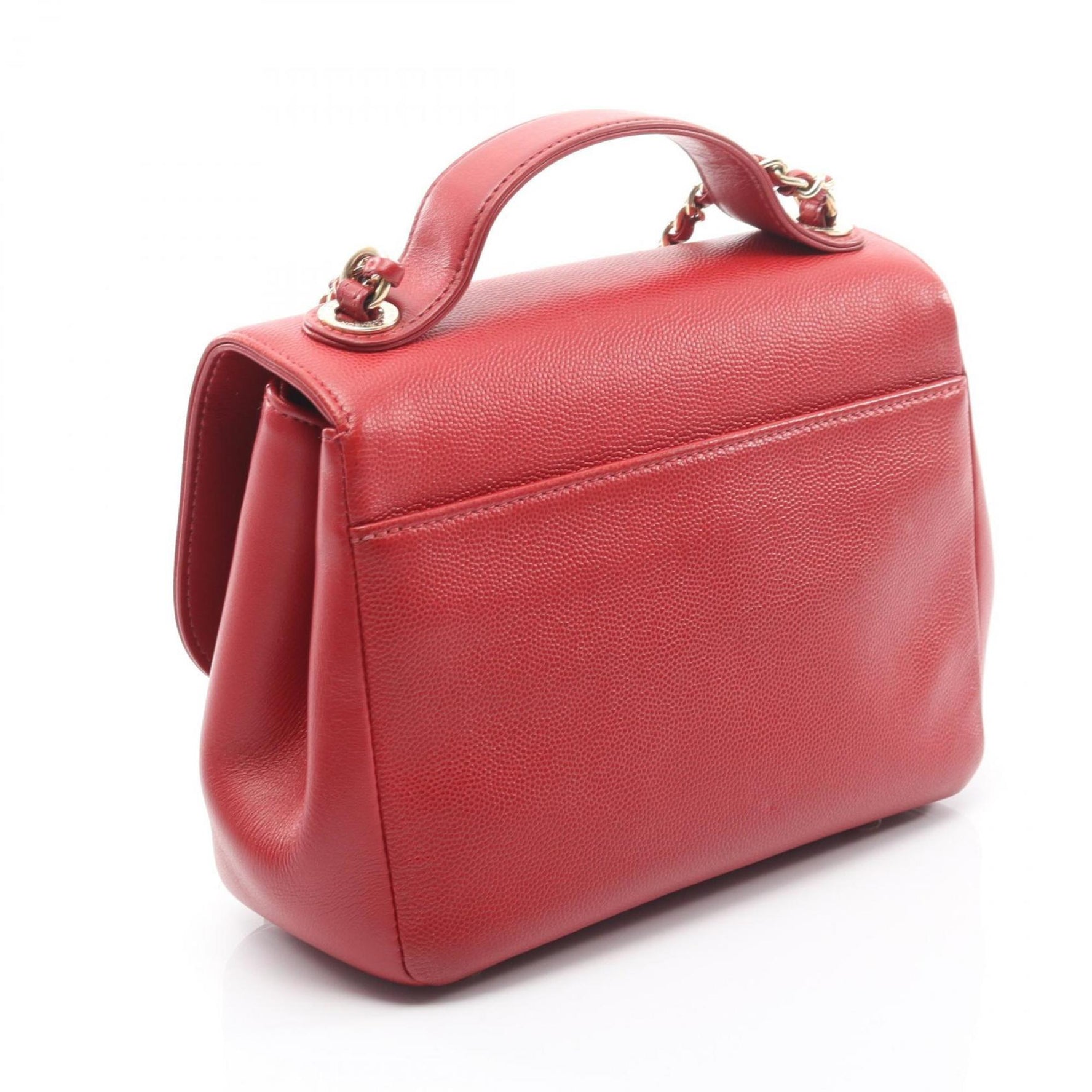 CHANEL Business Affinity Matelasse Shoulder Bag in Grained Calfskin Caviar, Red