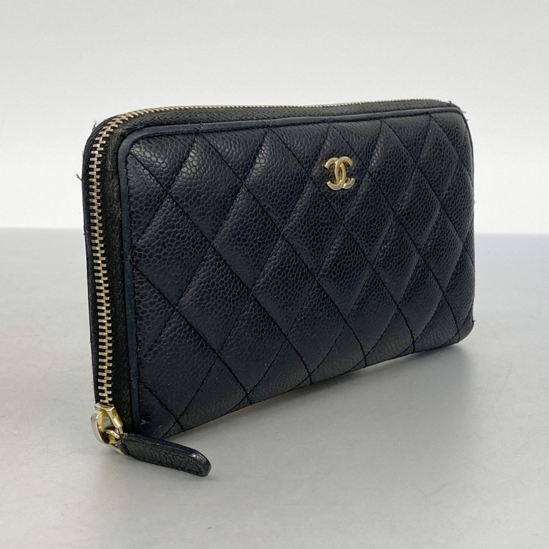Chanel Matelasse Caviar Leather Long Wallet