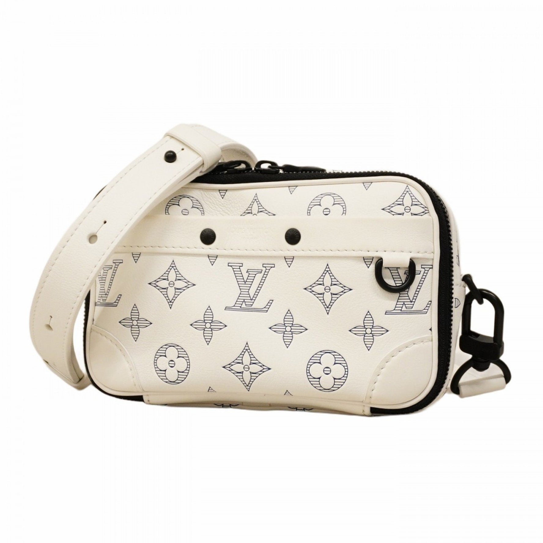 Louis Vuitton Monogram Shadow Alpha Wearable Wallet Shoulder Bag