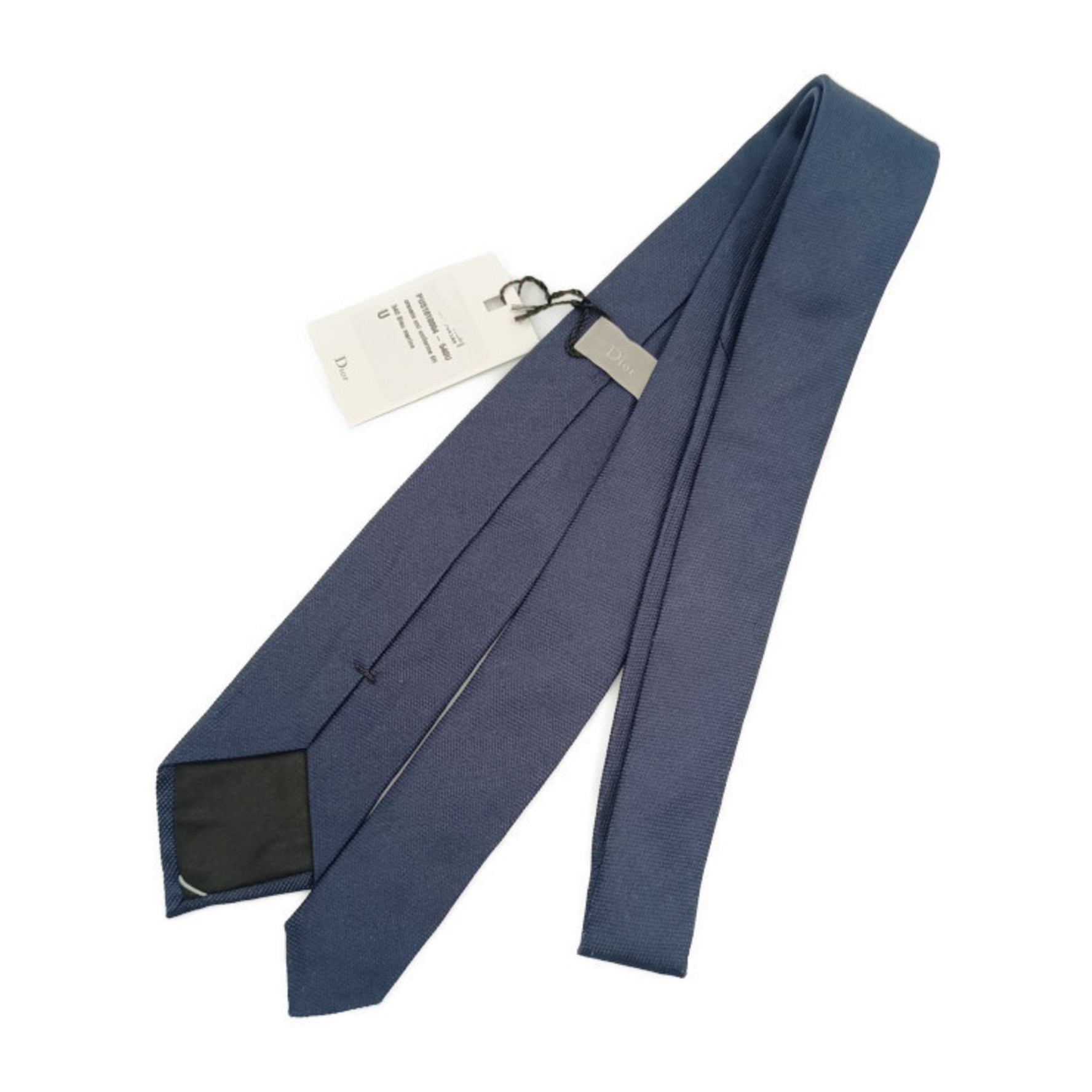 Christian Dior Dior tie PUS1010004-540U Blue Marine 100% silk men's narrow