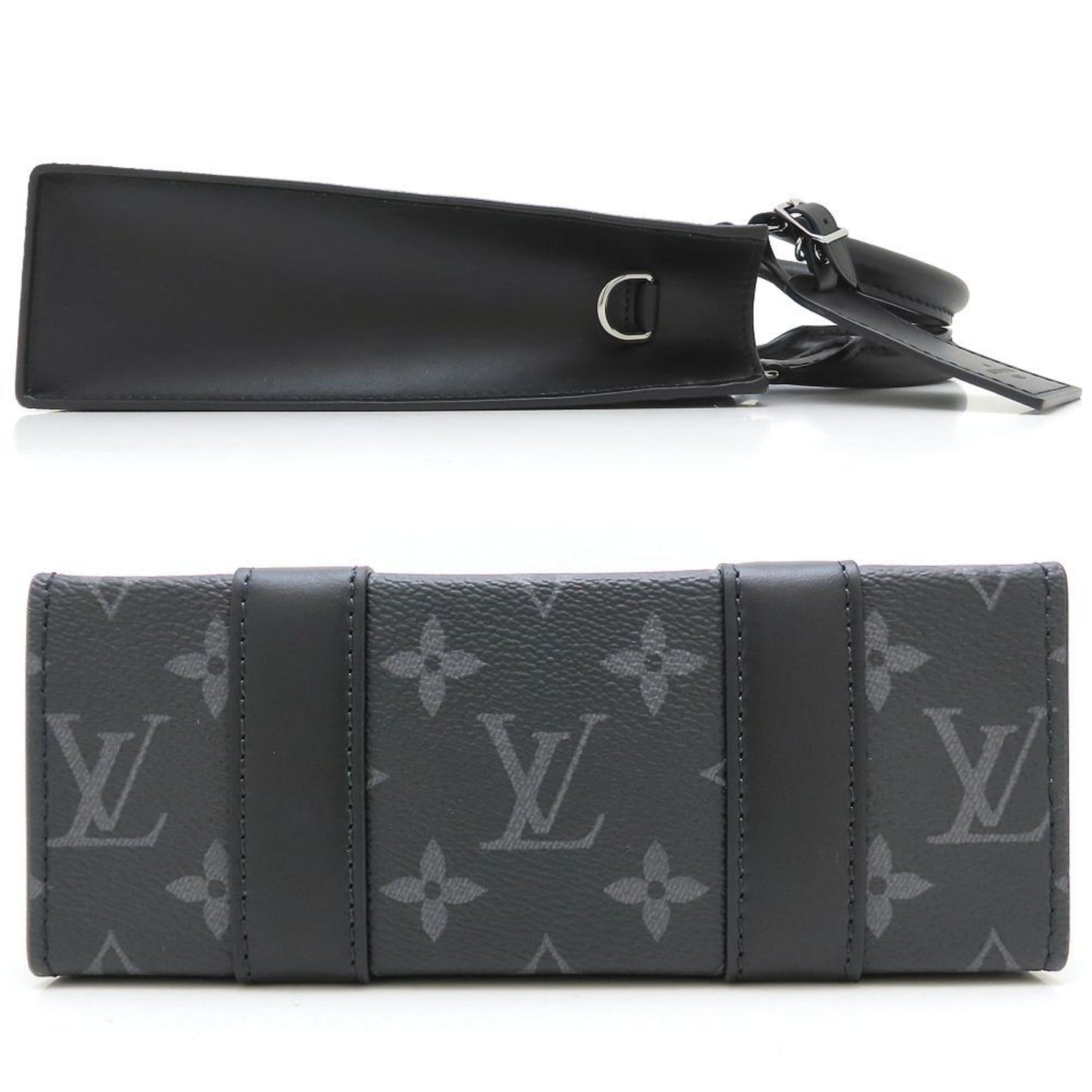 Louis Vuitton Monogram Eclipse Sac Plat MINI Shoulder Bag