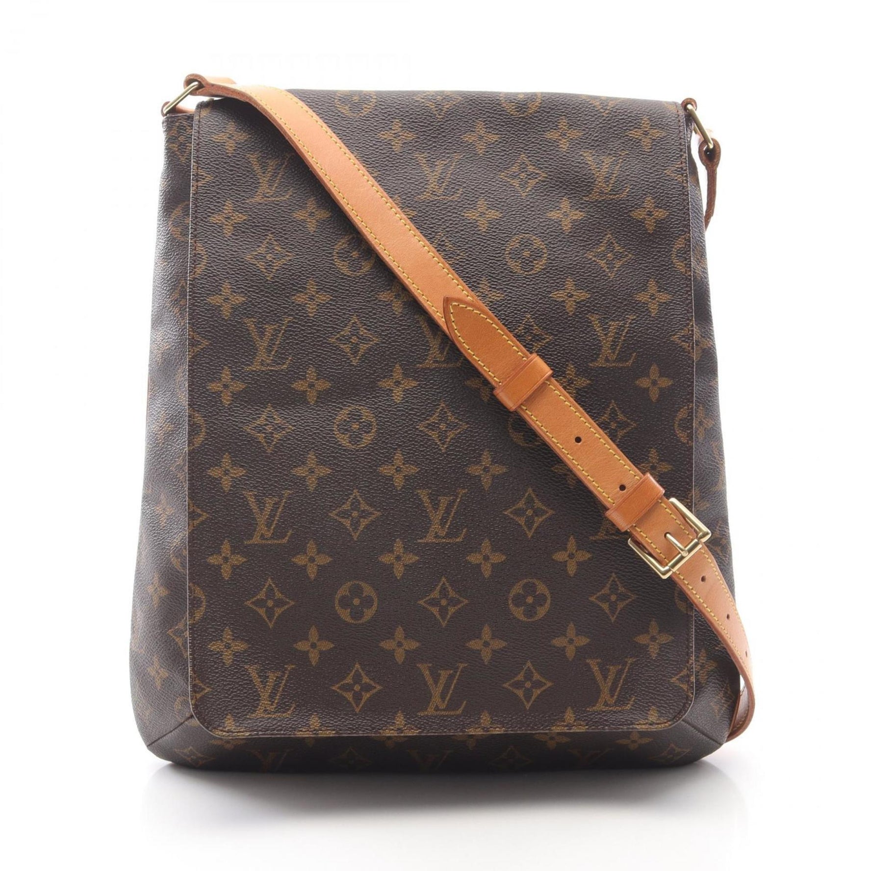 Louis Vuitton Musette Monogram Shoulder Bag, Coated Canvas and Leather, Brown