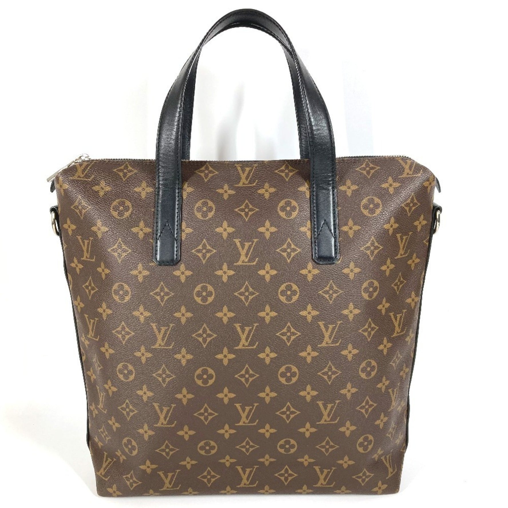 LOUIS VUITTON Monogram Macassar Kitan Business Bag, Handbag, Tote Canvas, Men's, Brown