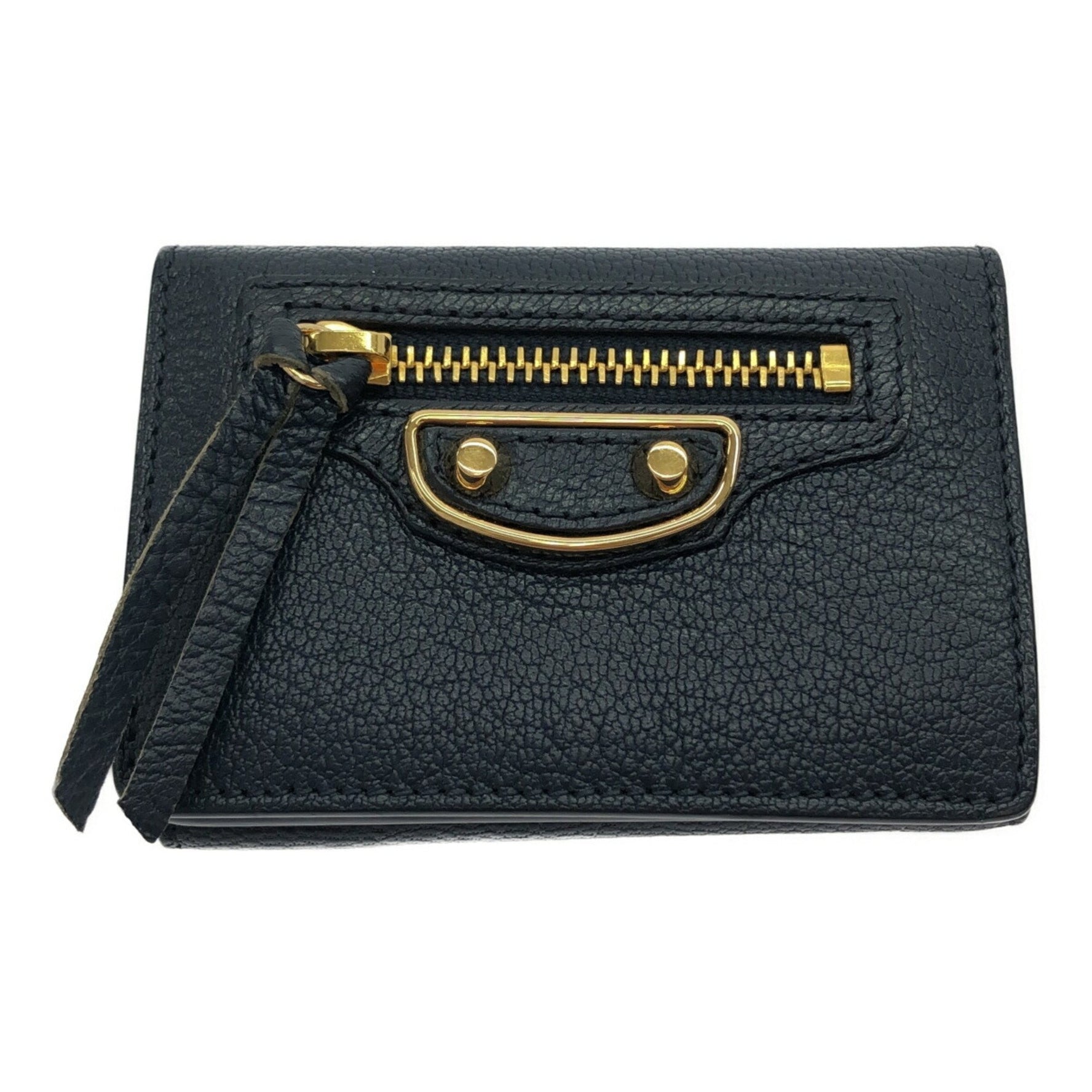 BALENCIAGA Classic Edge Mini Tri-fold Compact Wallet, 470059, Navy, Mikunigaoka Store, ITMDJ0T8O44Z RM0142T