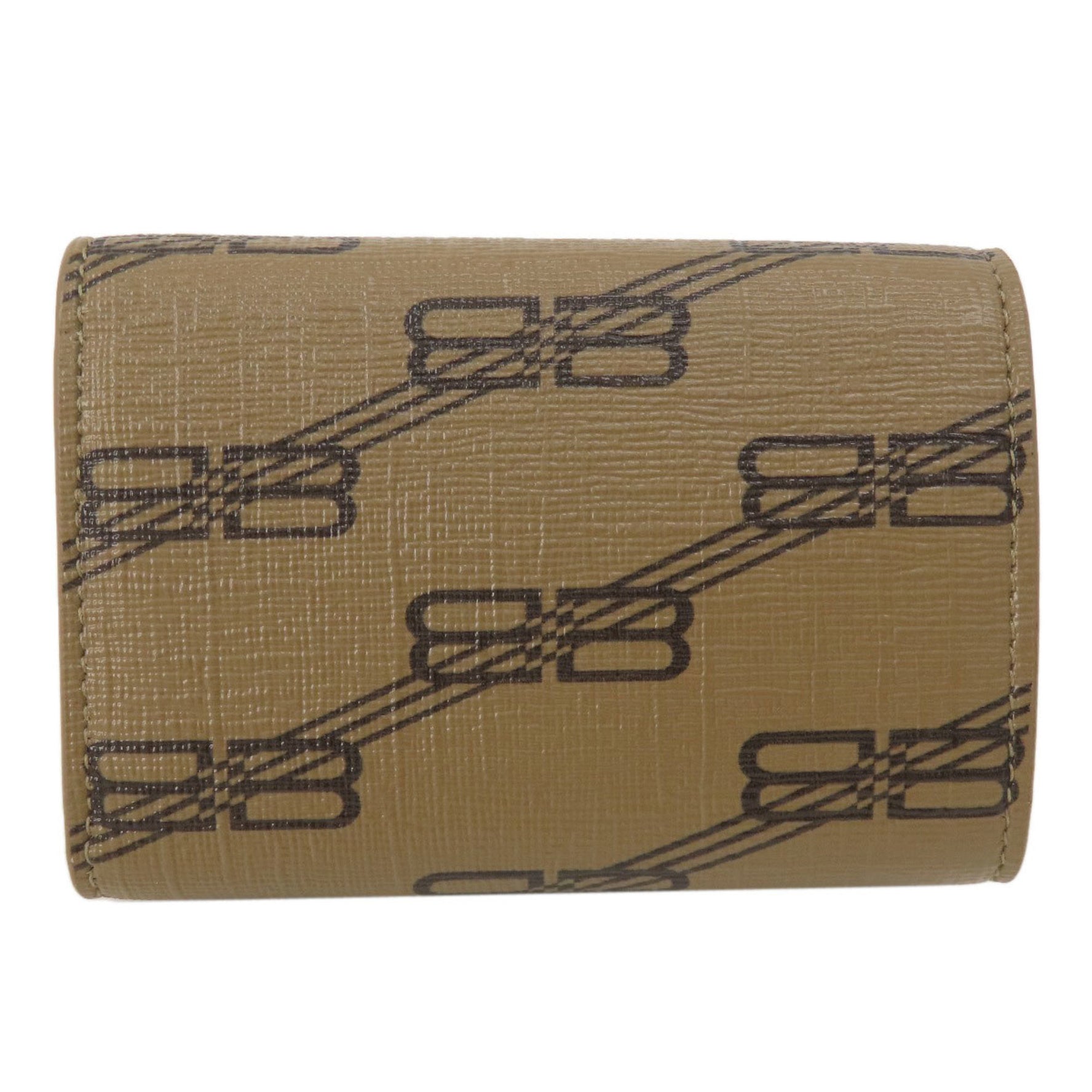 Balenciaga Tri-fold wallet BB pattern Bi-fold Leather Women's BALENCIAGA