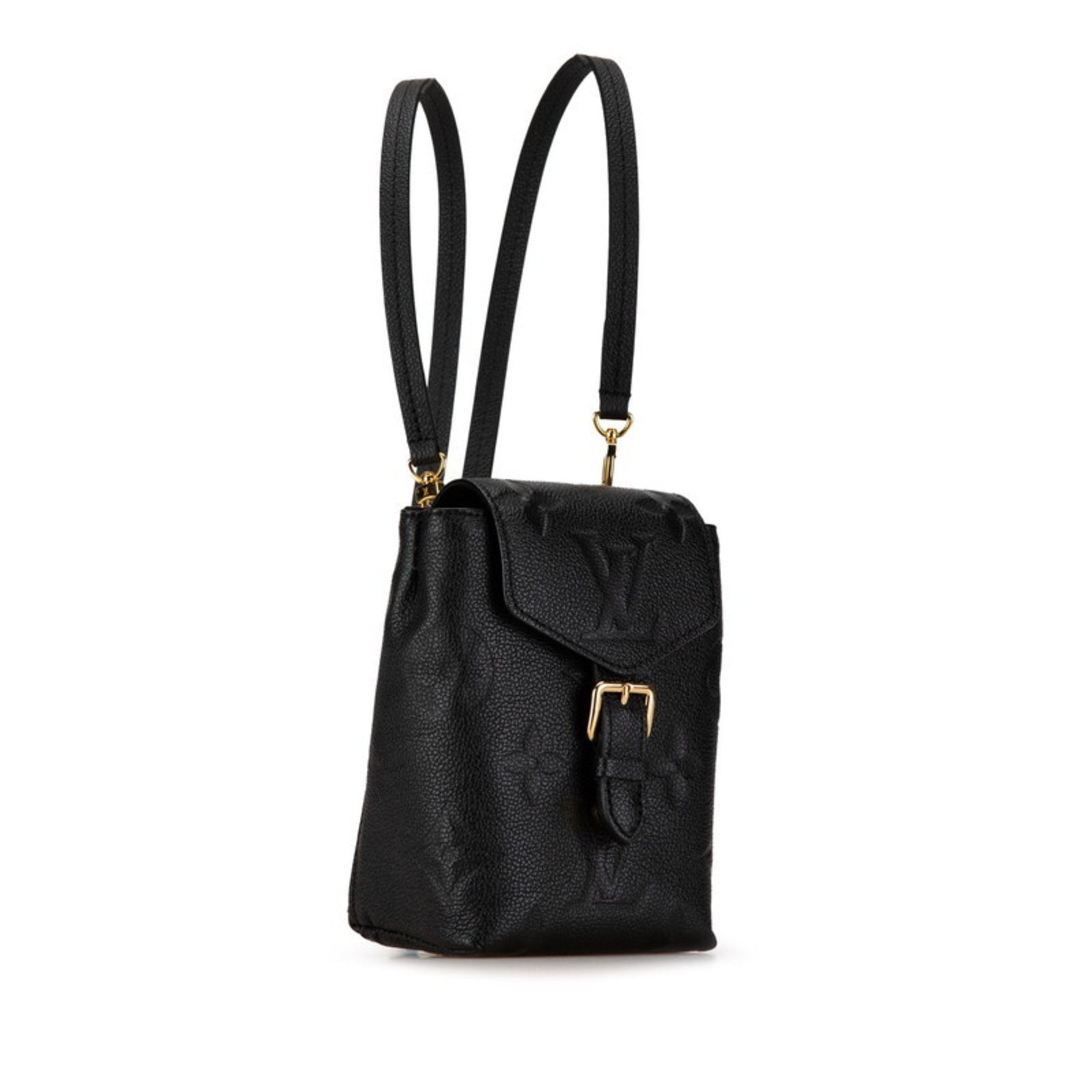 Louis Vuitton Monogram Empreinte Tiny Backpack Noir Black Calf Leather