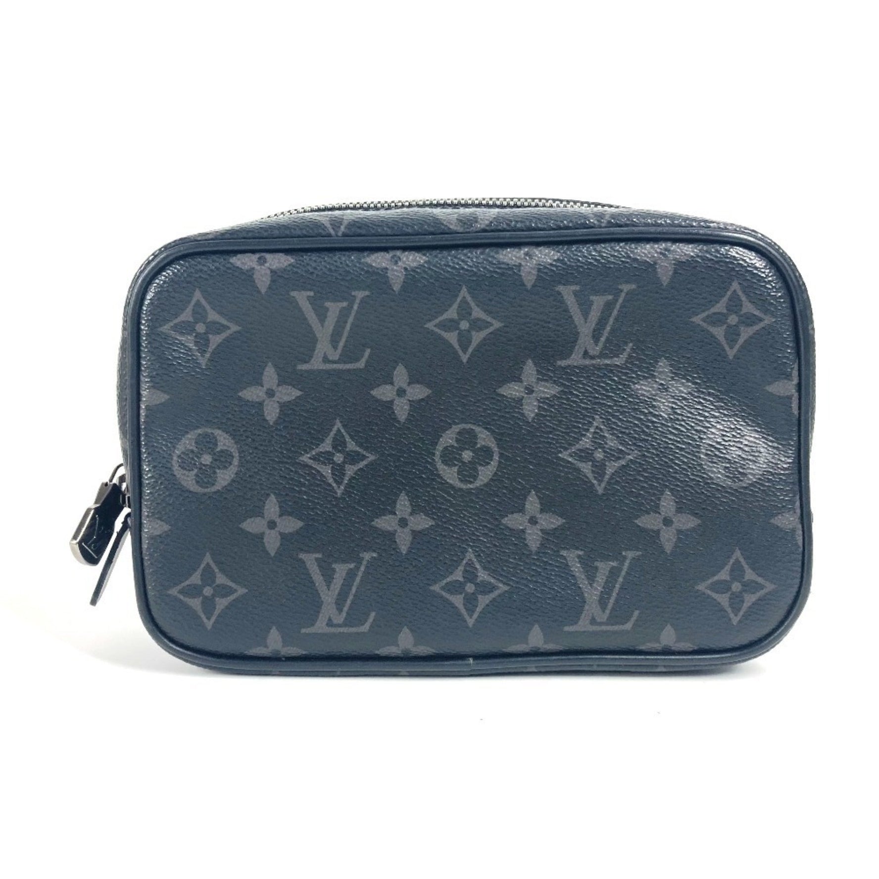 Louis Vuitton Monogram Eclipse True Toilette PM Second Bag Clutch Multi-Pouch Pouch Canvas Men's
