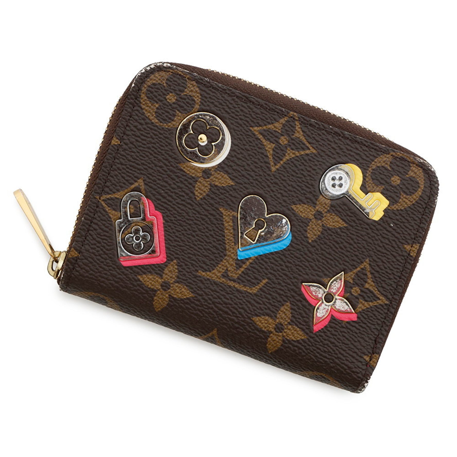 Louis Vuitton Monogram Love Lock Zippy Coin Purse