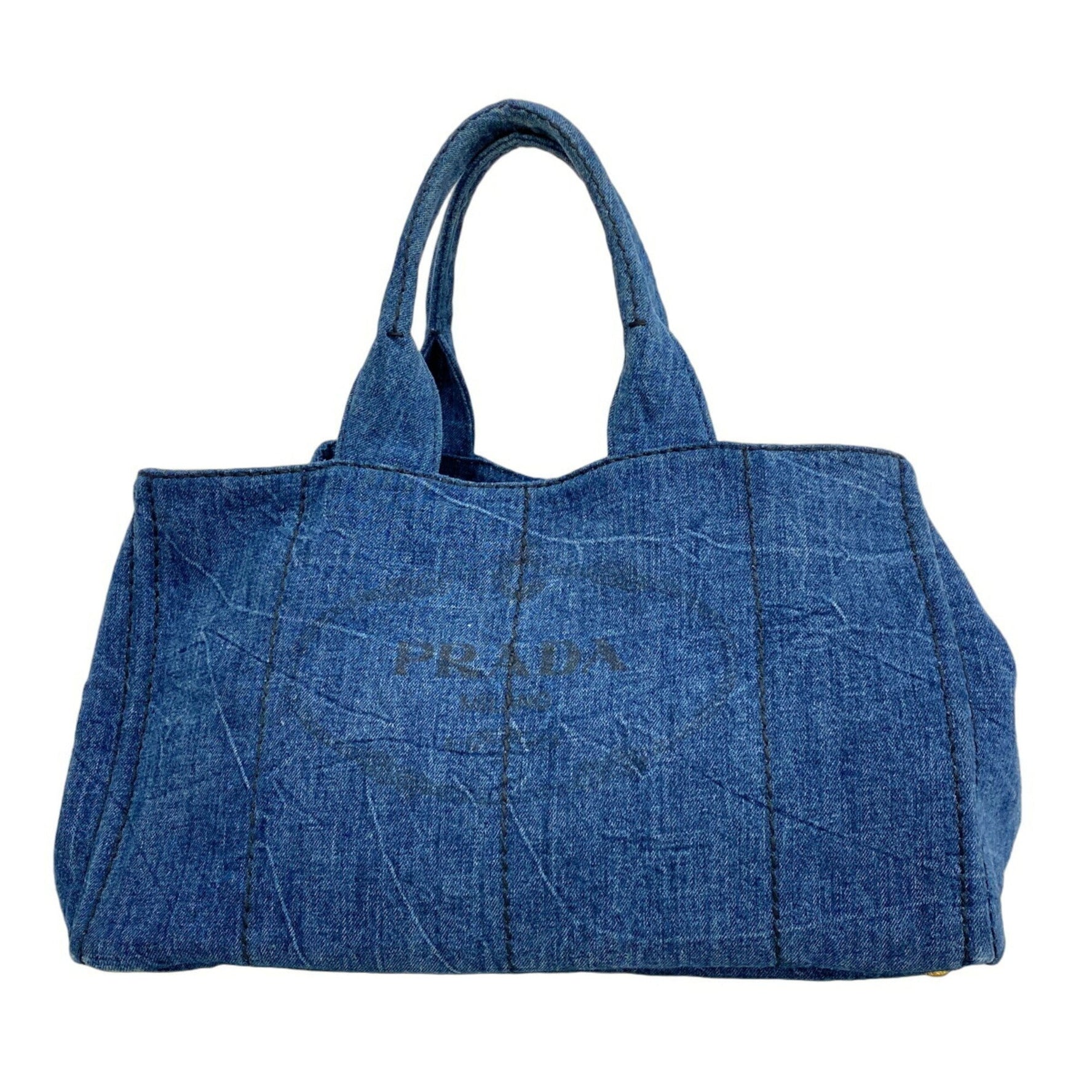 Prada Canapa Denim Blue Tote Bag for Women, P1159651