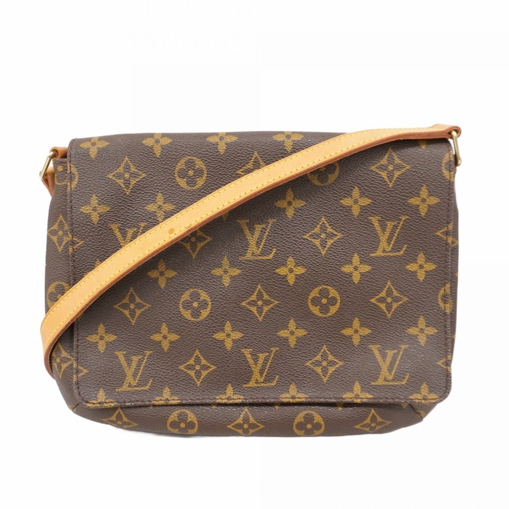 Louis Vuitton Monogram Musette Tango Short Strap Shoulder Bag M51257 Brown Women's