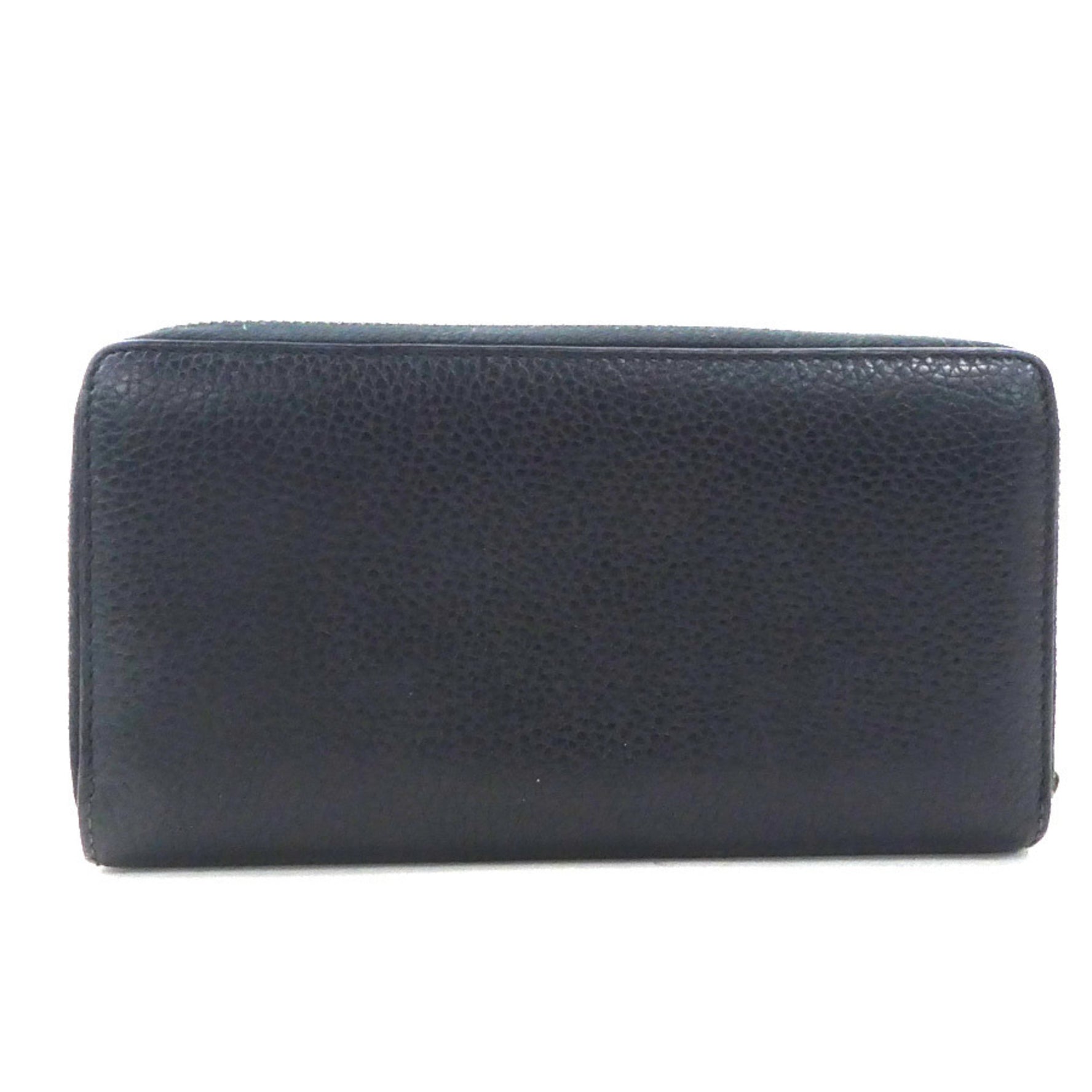 GUCCI Round Long Wallet Leather Men's