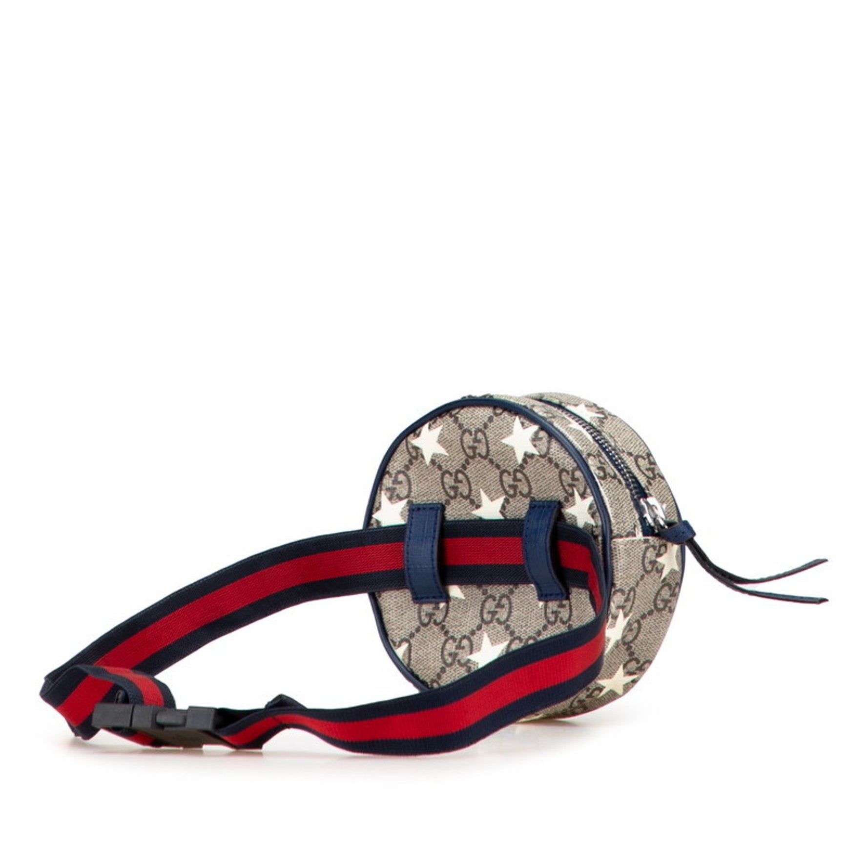 Gucci Children's GG Supreme Star Waist Bag Beige Navy Leather
