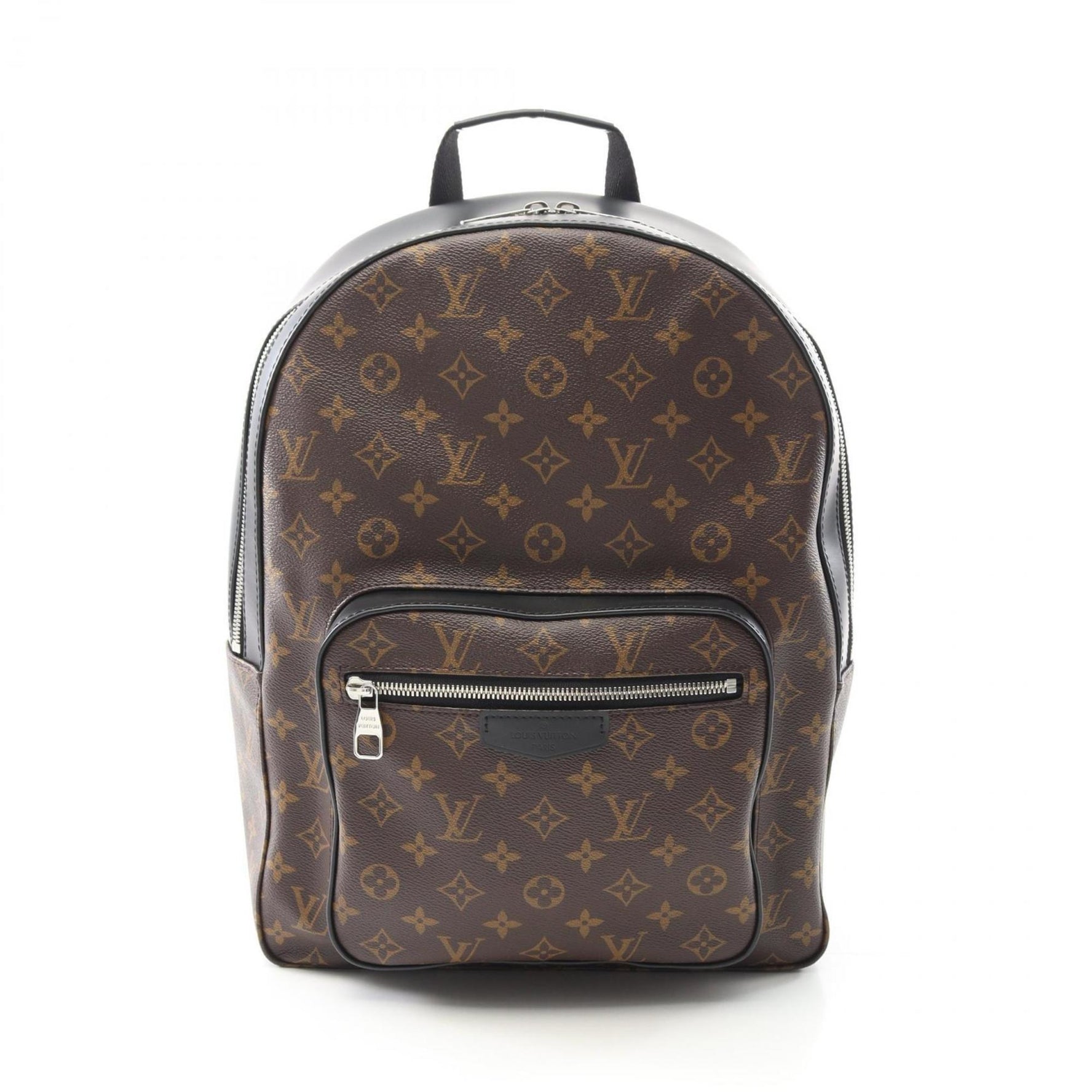 Louis Vuitton Josh Rucksack, Coated Canvas and Leather Monogram Macassar Backpack, Brown Black