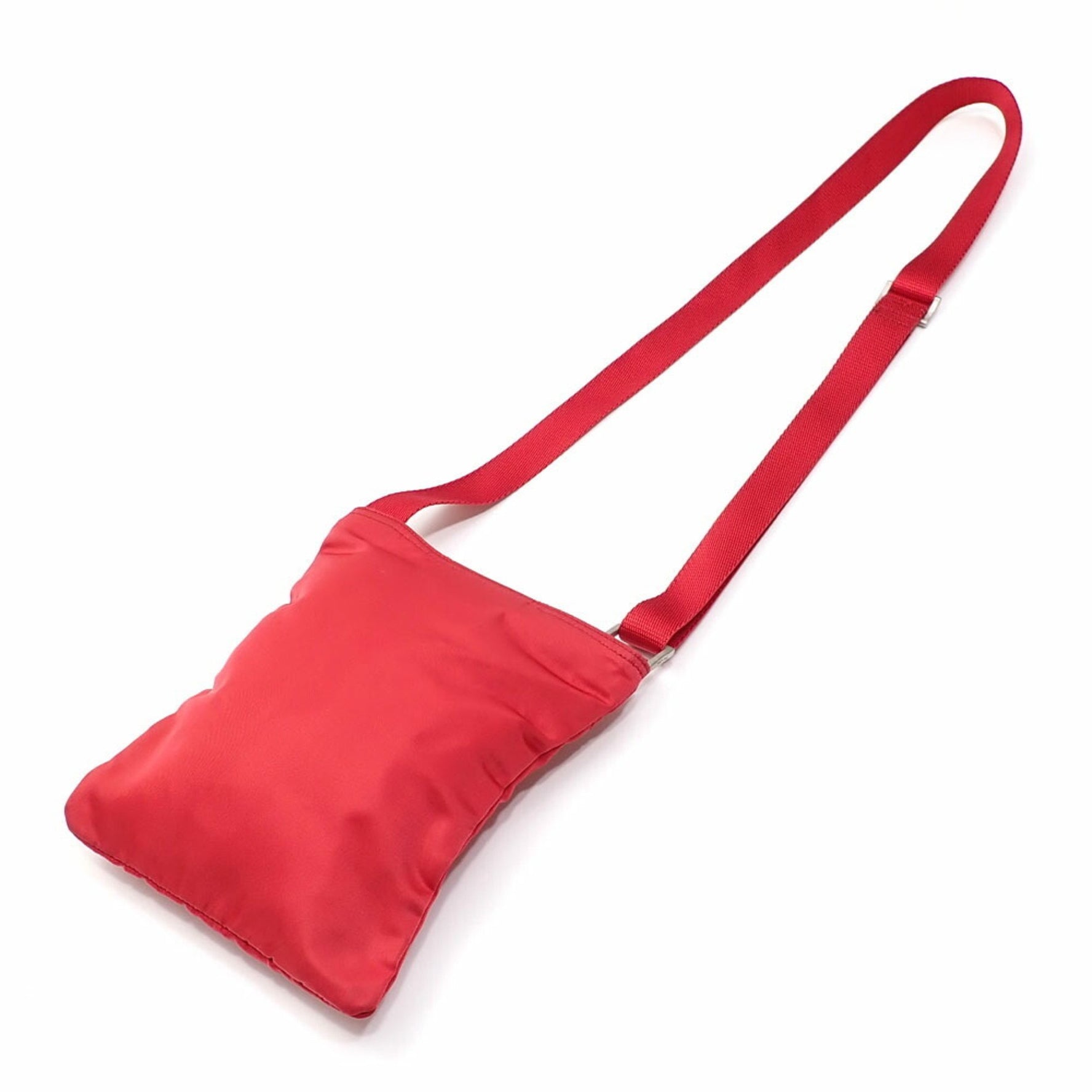 Prada Women's Rosso Nylon Shoulder Bag B7792
