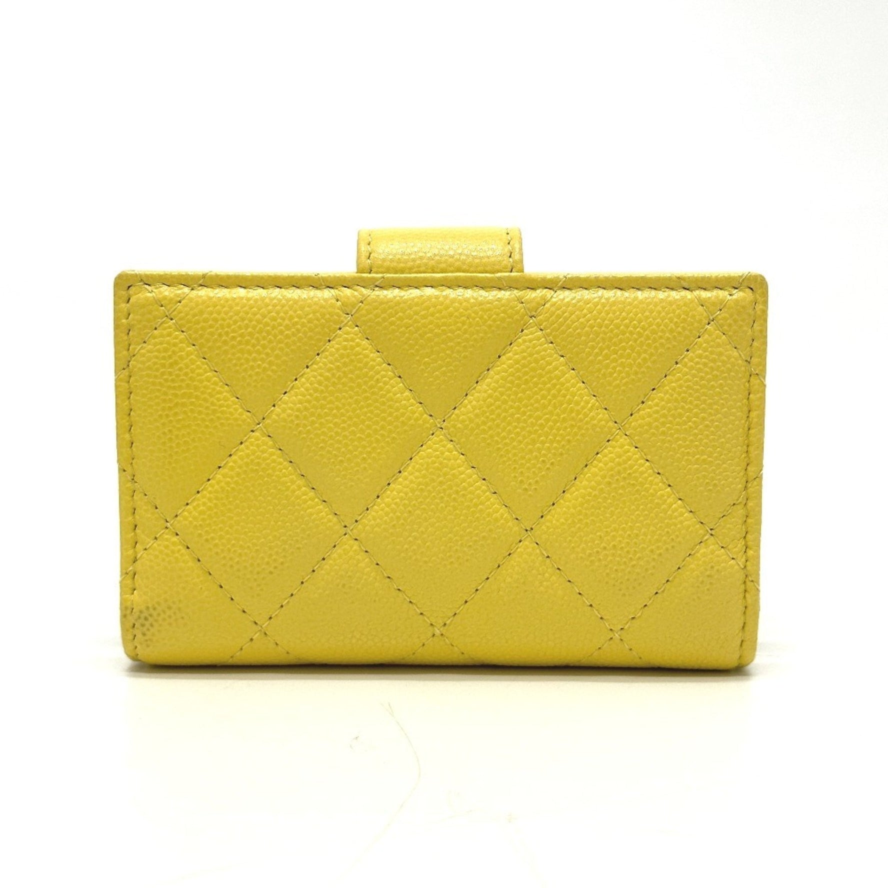 CHANEL CC Coco Mark Small Card Case/Coin Case in Caviar Leather