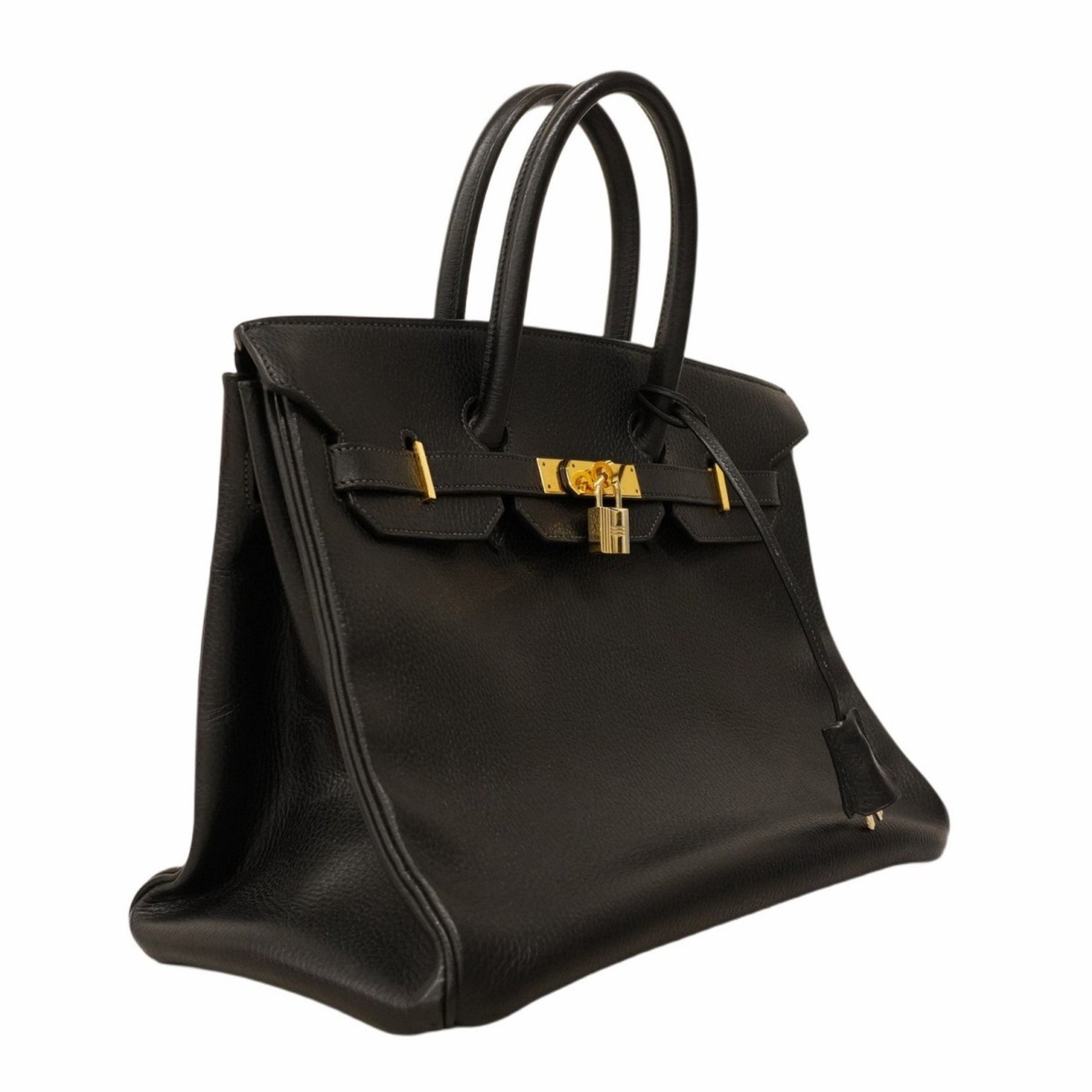 Hermes Hermès Birkin 35 Ardennes Handbag, Black, C Stamp, Women's