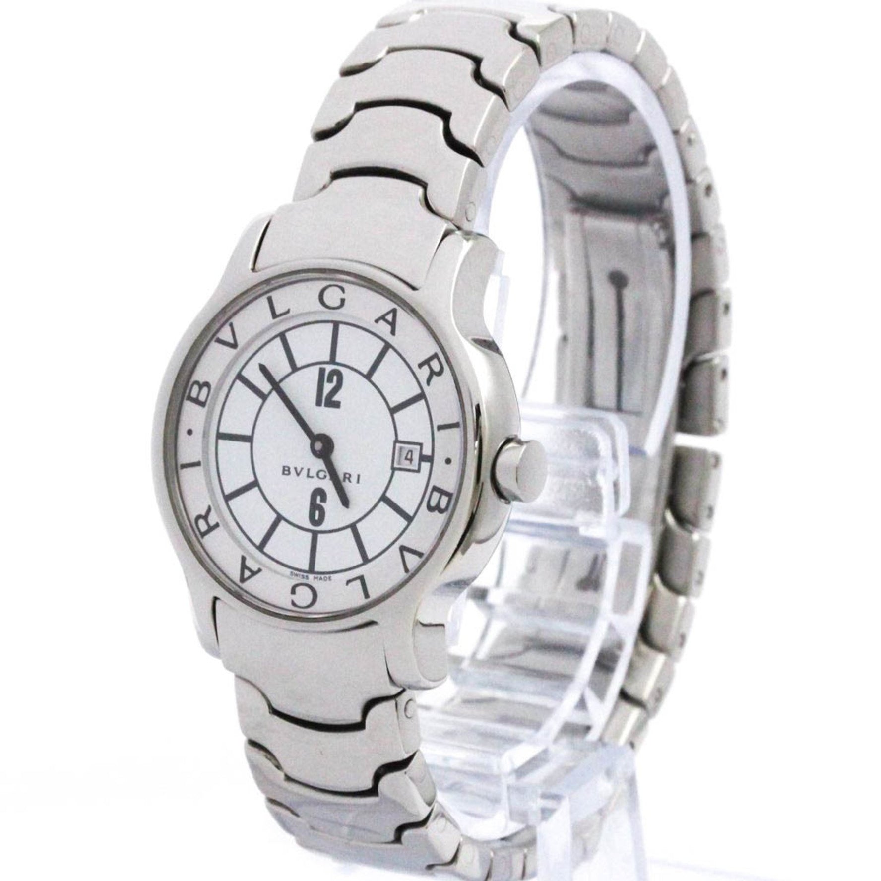 BVLGARI Solotempo Steel Quartz Ladies Watch Polished