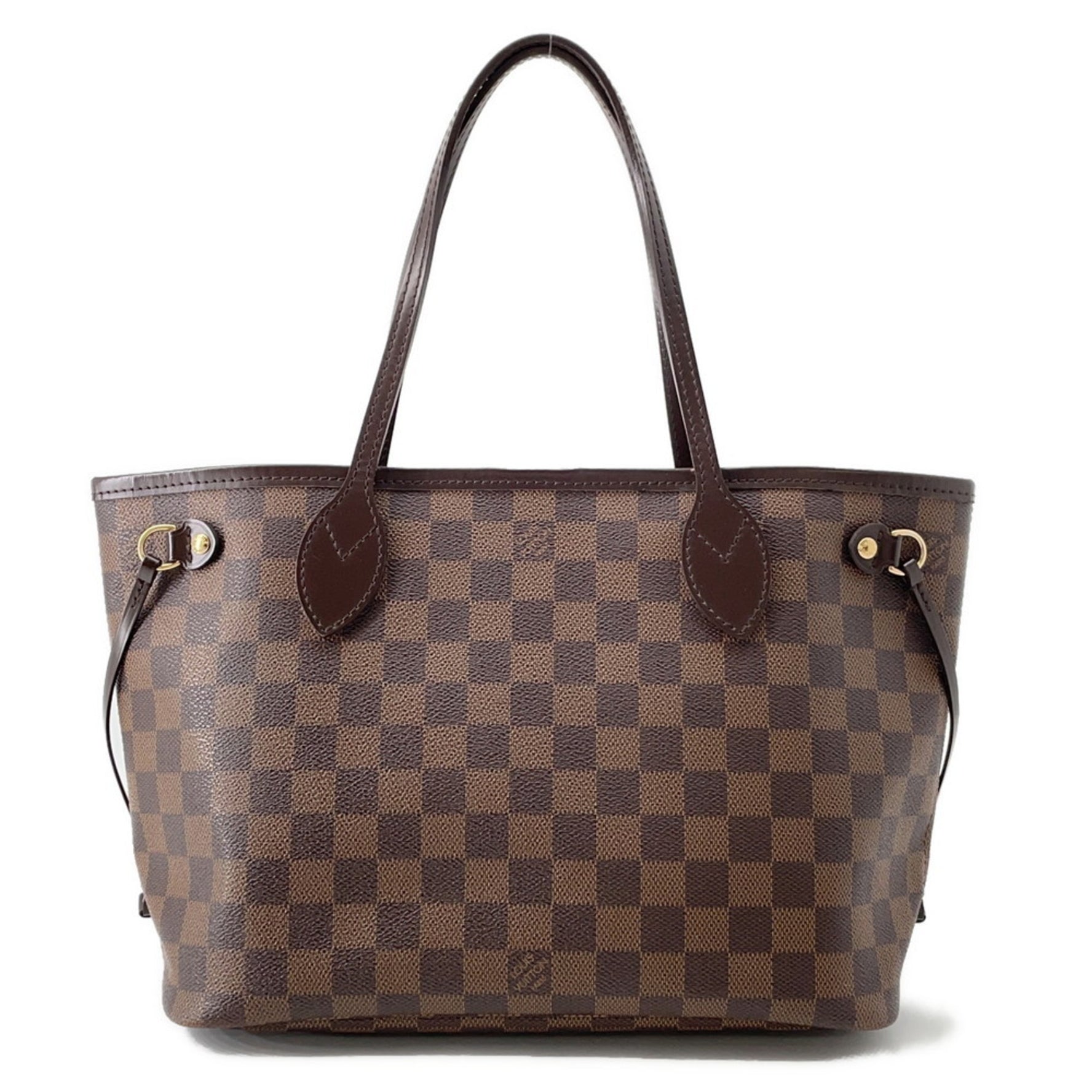 Louis Vuitton Damier Ebene Neverfull PM Tote Bag