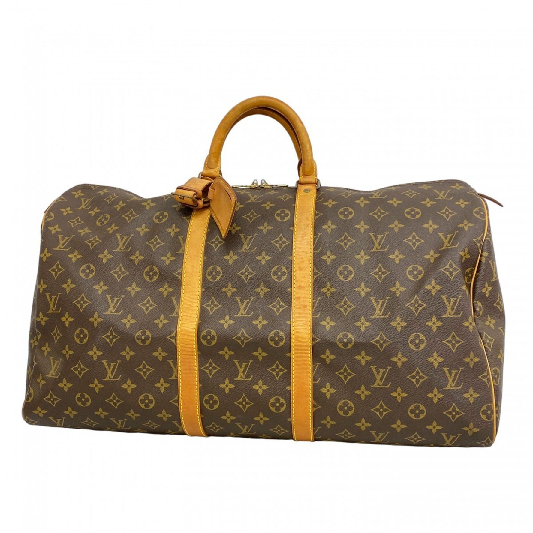 Louis Vuitton Monogram Keepall 55 Boston Bag M41424 Brown Women's