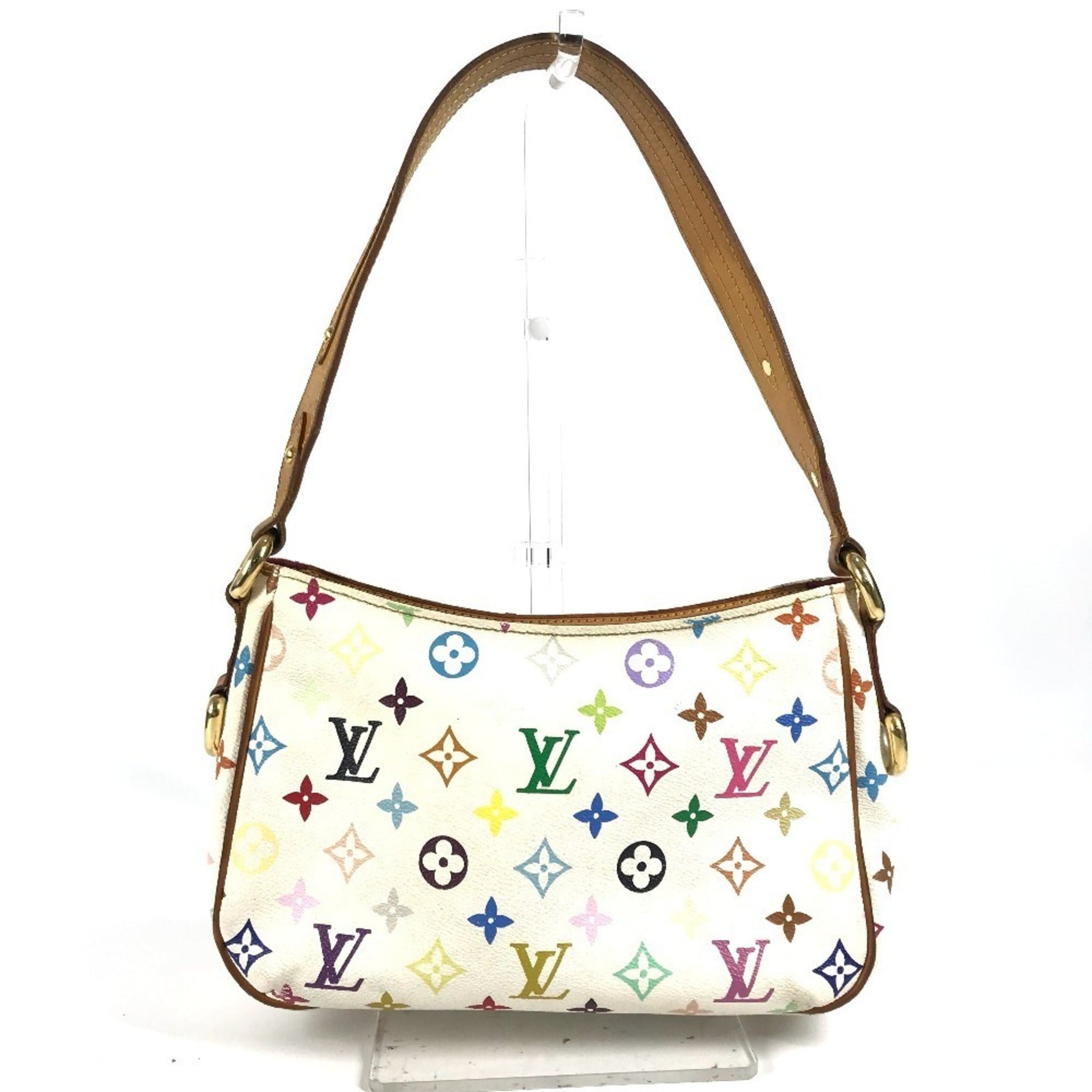 Louis Vuitton Monogram Multicolor Lodge PM Shoulder Bag Canvas Blanc