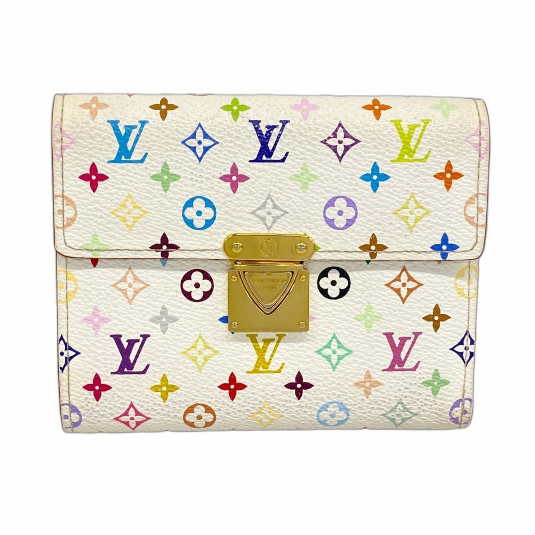 Louis Vuitton Monogram Multicolore Portefeuille Koala Tri-fold Wallet M58014 Bron Women's