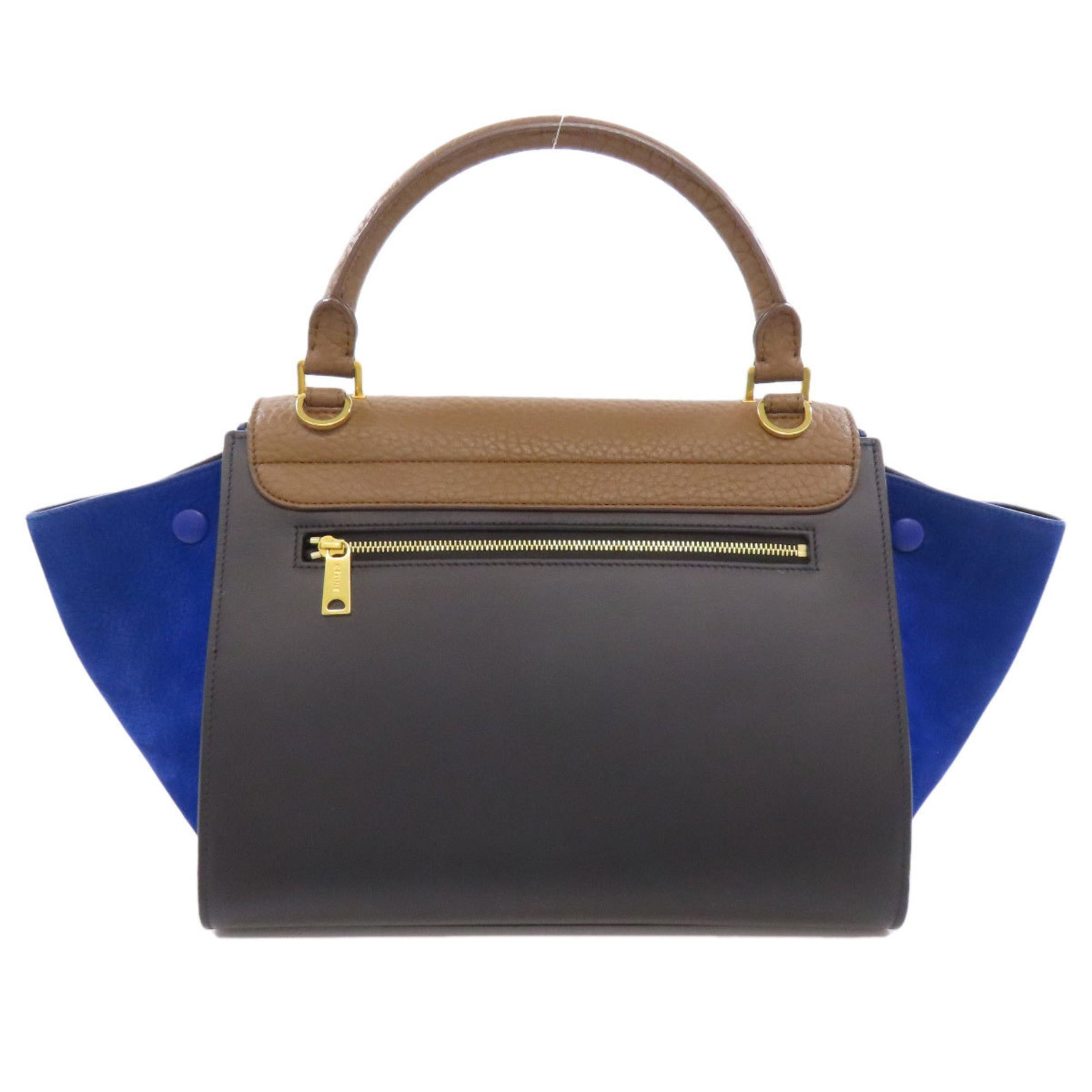 CELINE Trapeze Handbag in Calf Leather