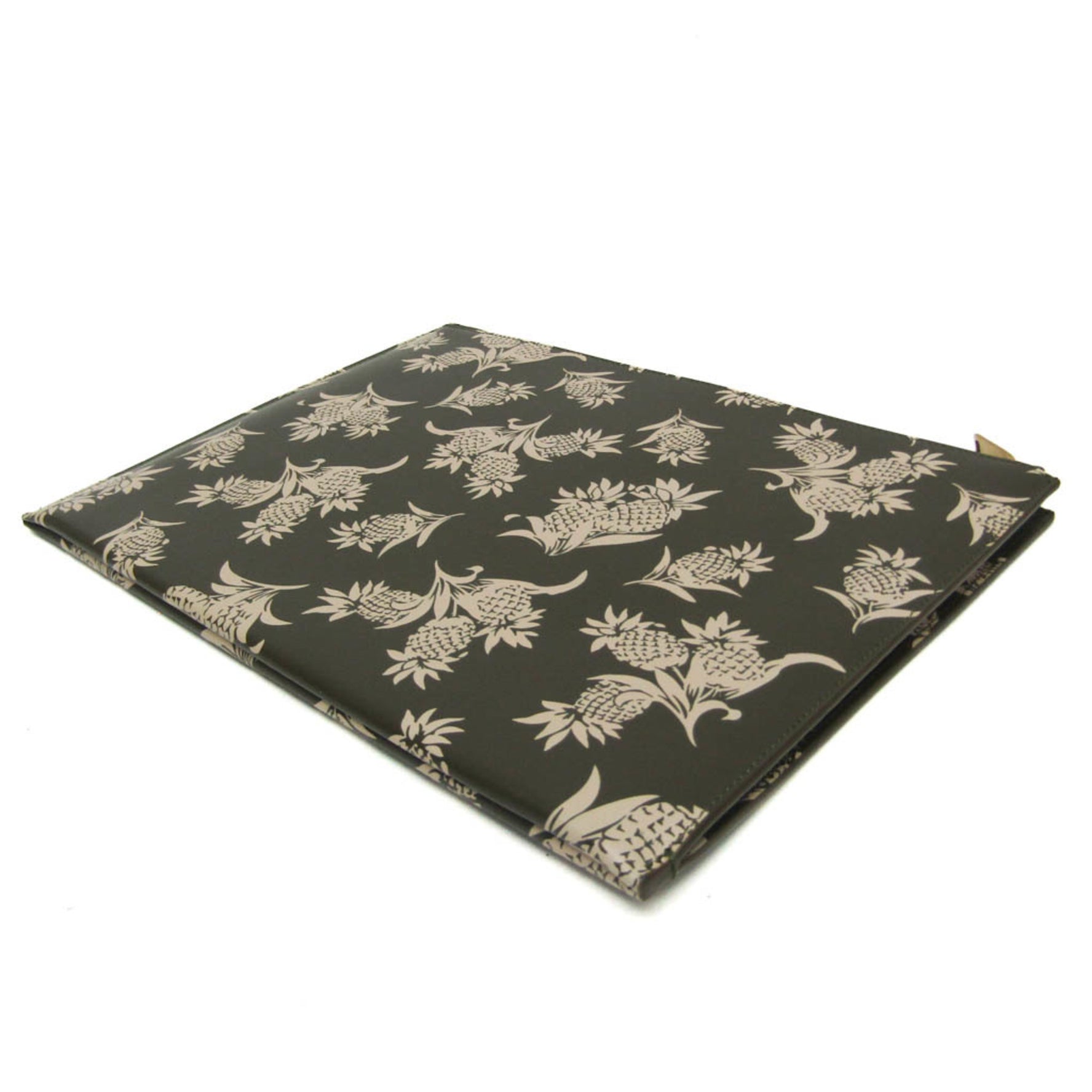 Saint Laurent Pineapple Pattern Women's Leather Clutch Bag Beige,Khaki