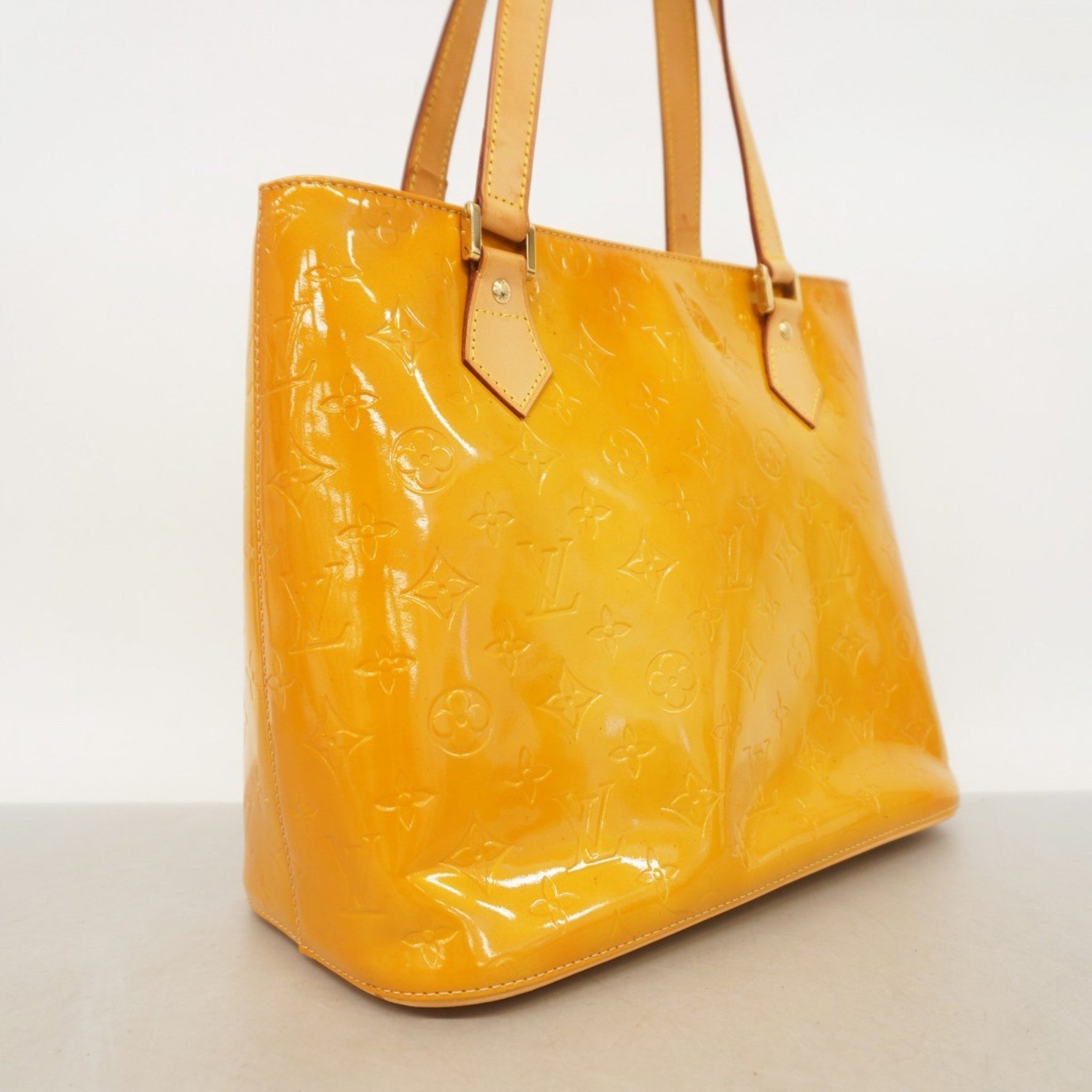 Louis Vuitton Vernis Houston Tote Bag M91004 Beige Women's
