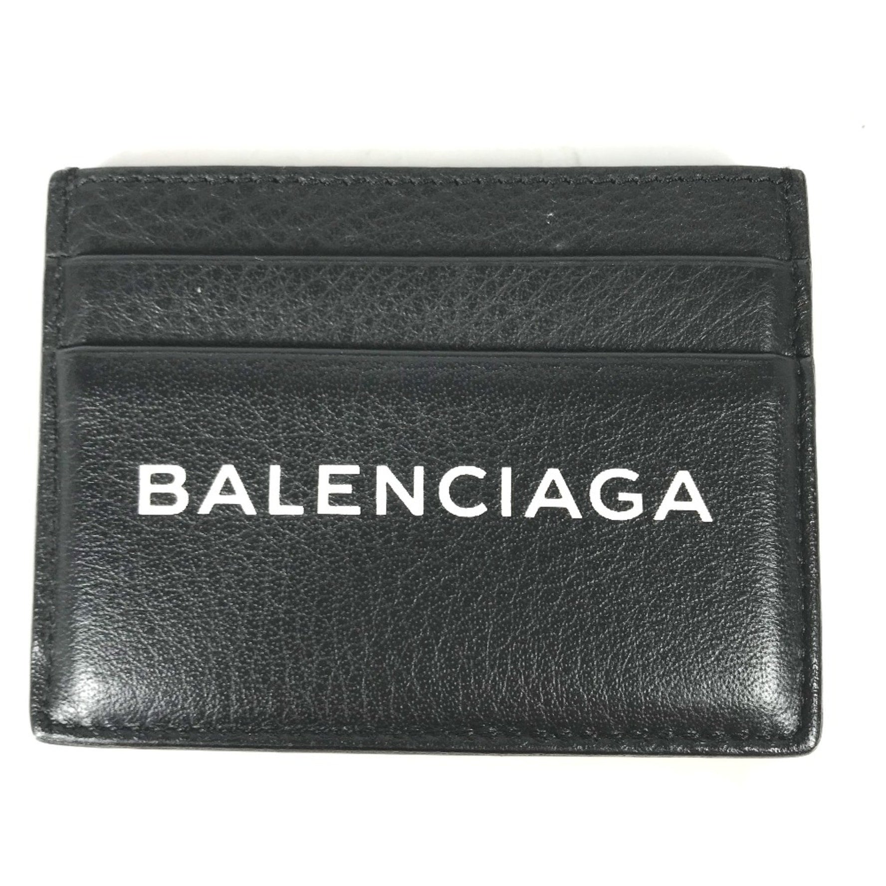 Balenciaga Business Card Holder Pass Case Bicolor Card Case Black White