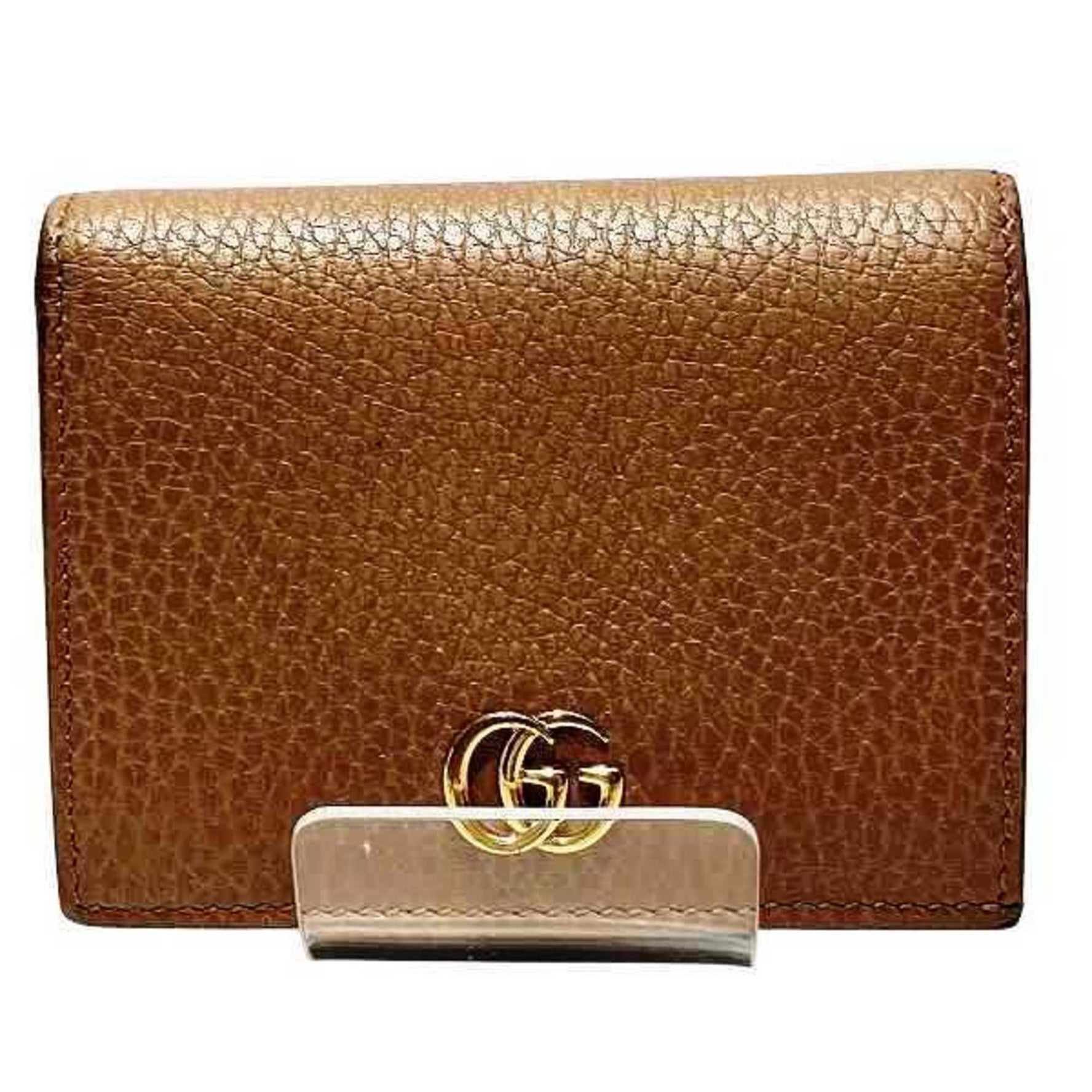 GUCCI GG Marmon Leather Bi-fold Wallet