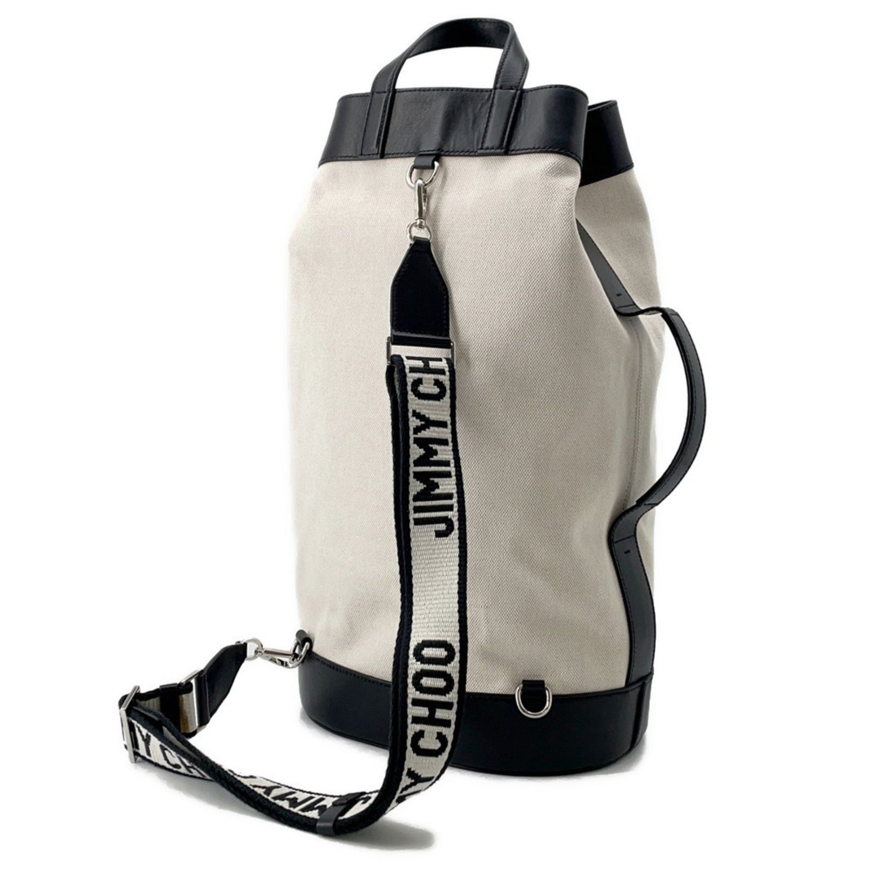 Jimmy Choo EVAN Backpack Canvas Leather