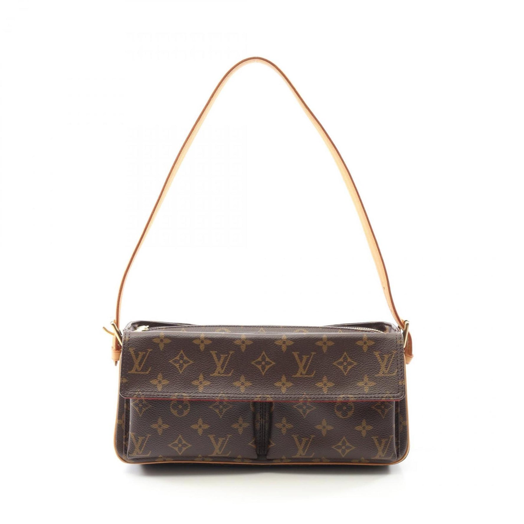 Louis Vuitton Viva Cite MM Monogram Shoulder Bag Coated Canvas Leather