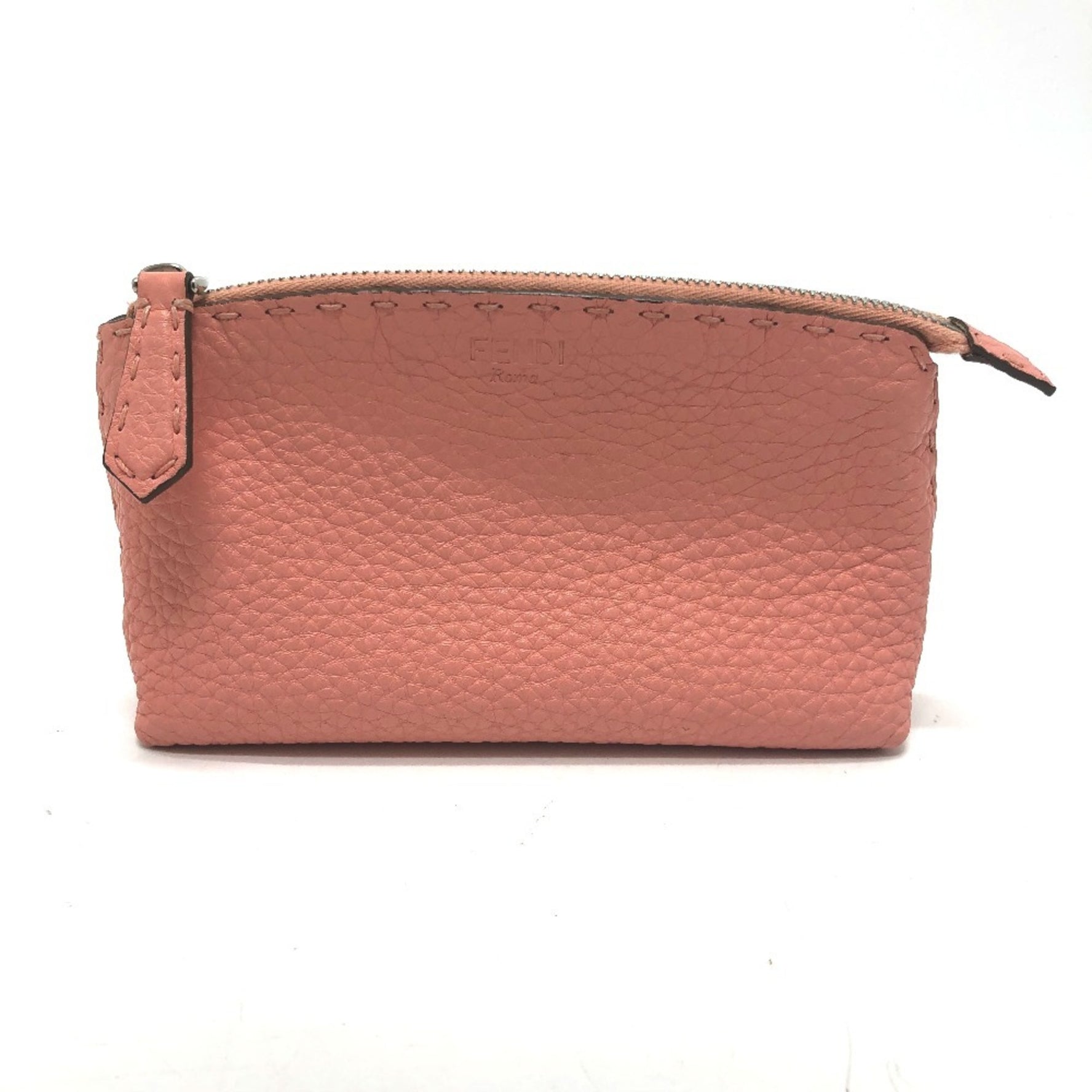 FENDI Selleria Cosmetic Pouch, Leather