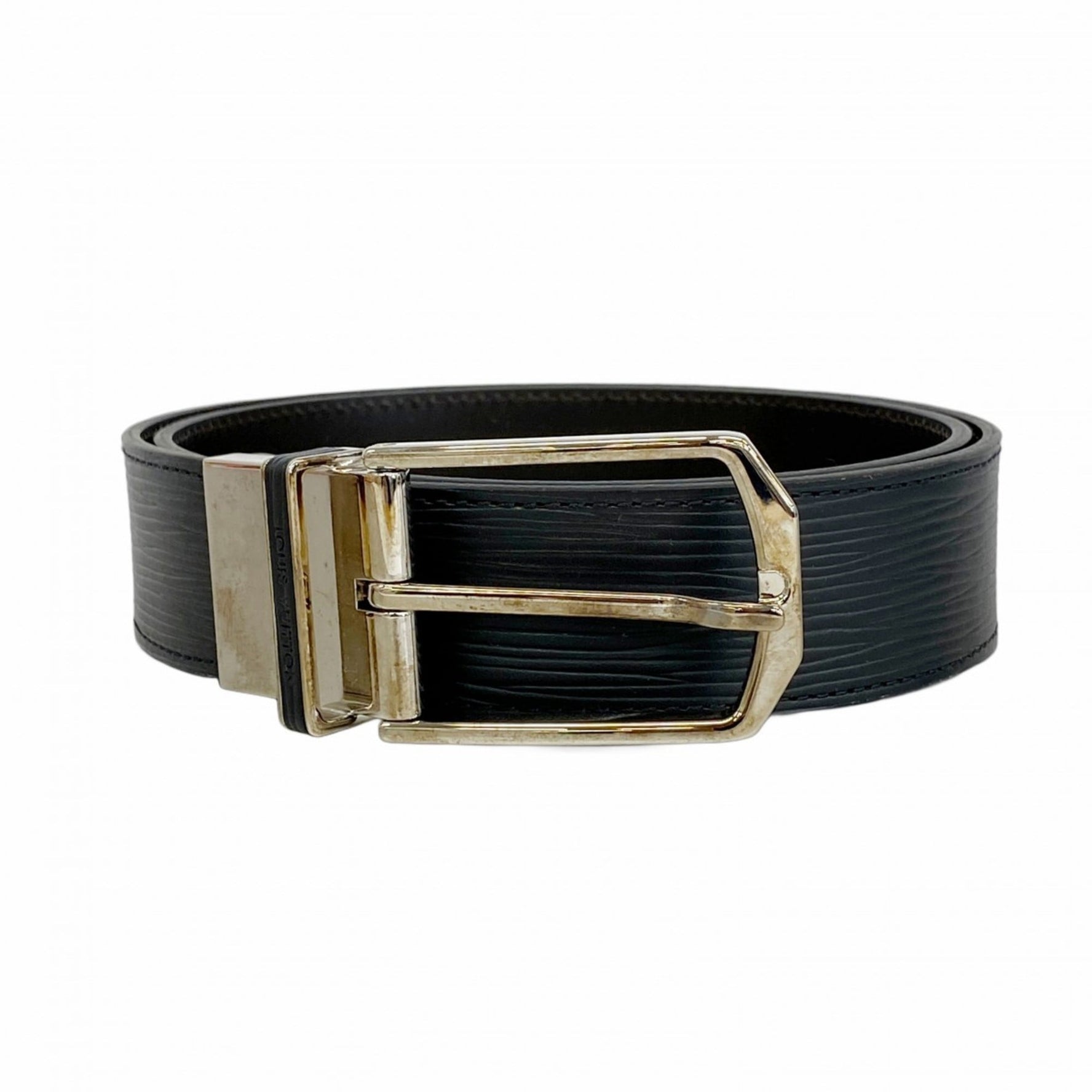 Louis Vuitton Epi Sentul Slender Belt