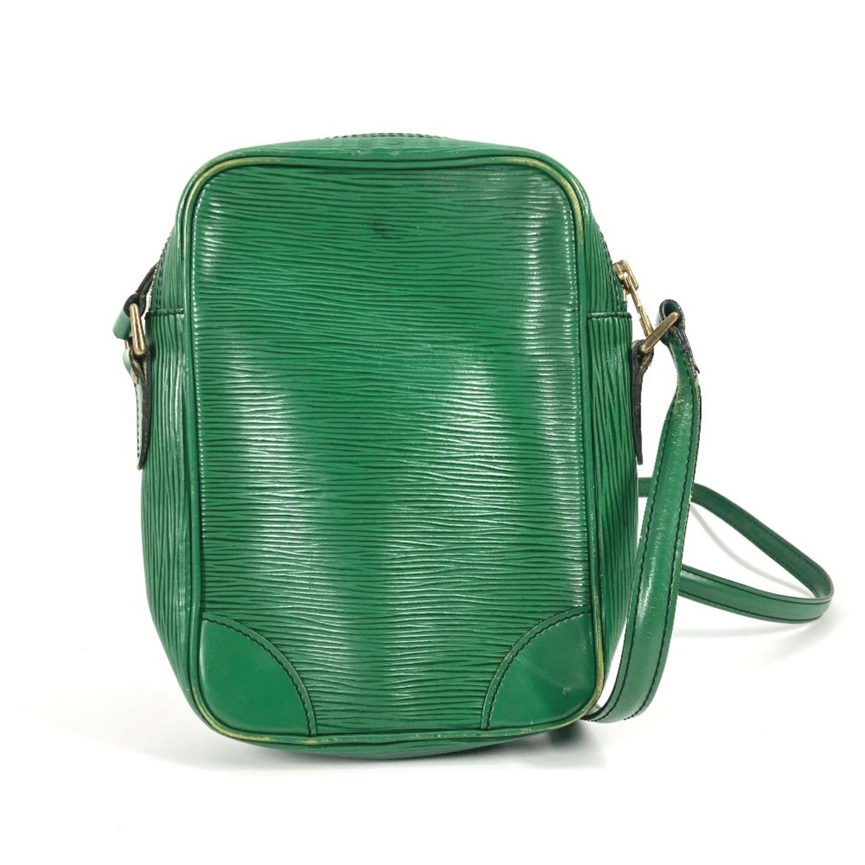 LOUIS VUITTON M45634 Epi Danube Pochette Shoulder Bag in Leather, Borneo Green, Women's